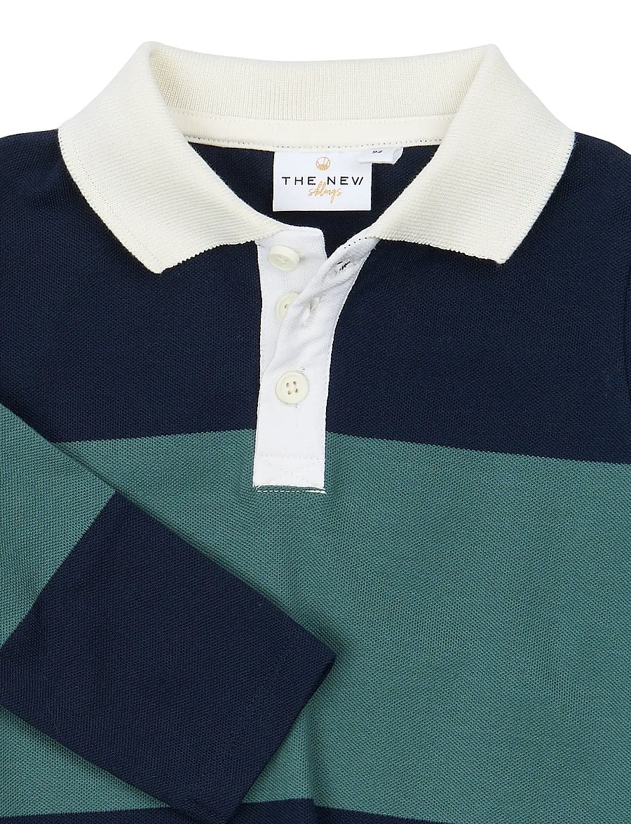 The New - TNSTYarok L_S Pique Polo - langärmelig poloshirt - navy blazer striped - 4