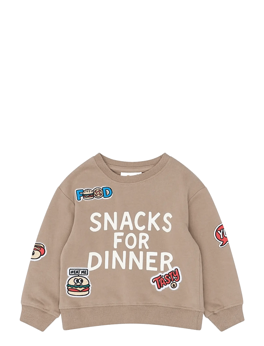 The New - TNSTYoung OS Sweatshirt - dressipluusid - taupe gray tn - 1