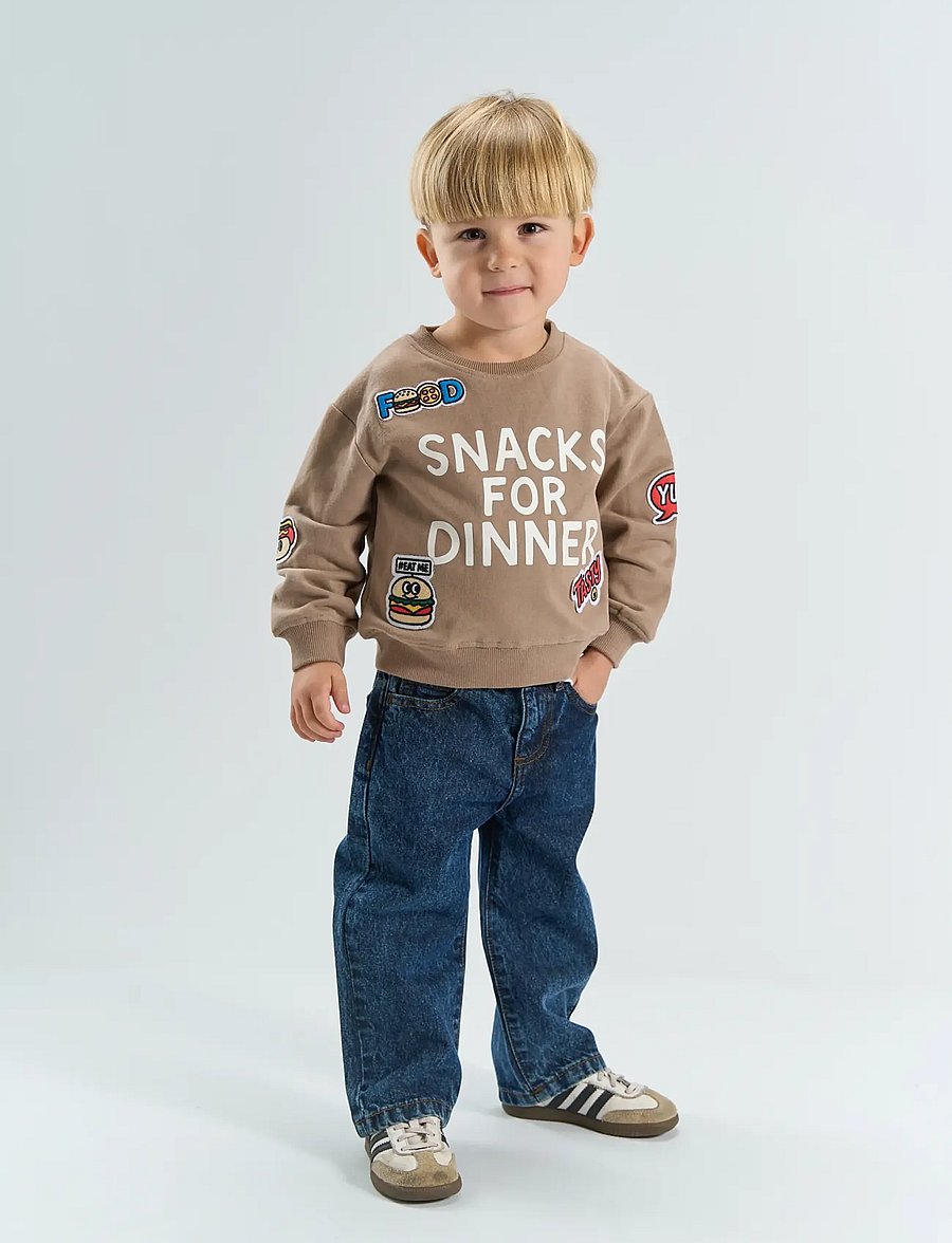 The New - TNSTYoung OS Sweatshirt - dressipluusid - taupe gray tn - 0