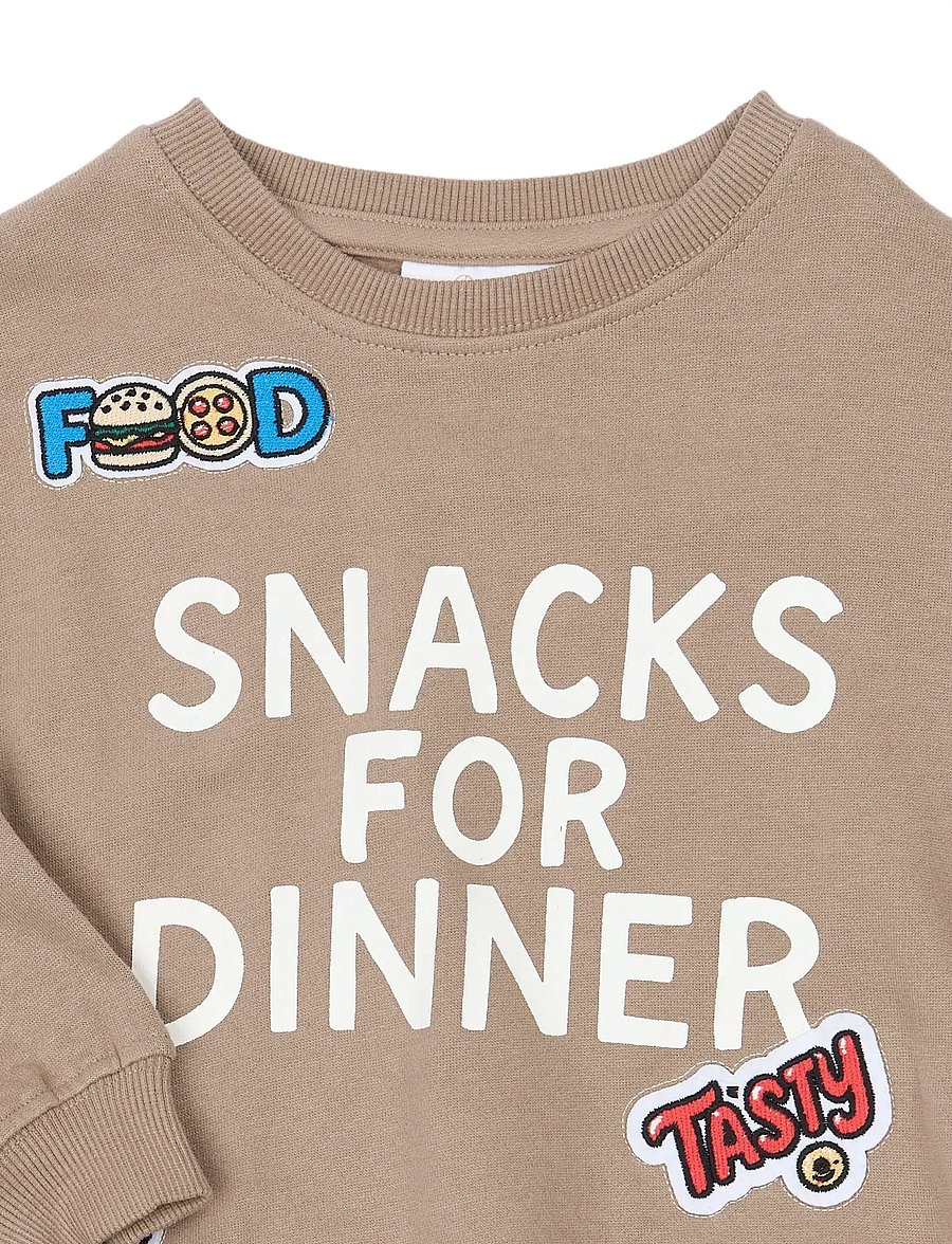 The New - TNSTYoung OS Sweatshirt - dressipluusid - taupe gray tn - 3