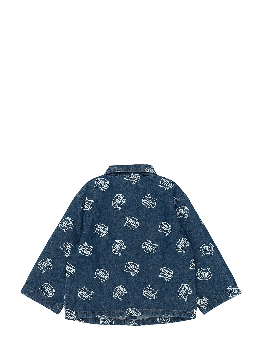 The New - TNSTYale OS Denim Shirt - medium blue denim aop - 1