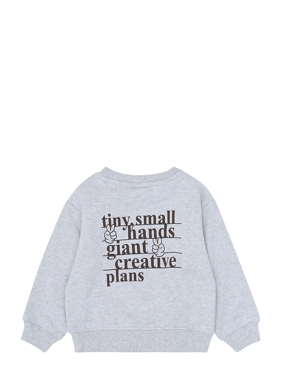 The New - TNSTYaso Melange OS Sweatshirt - dressipluusid - light grey melange - 2