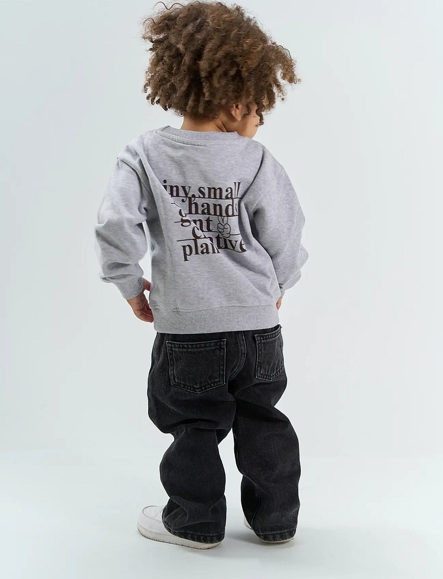 The New - TNSTYaso Melange OS Sweatshirt - dressipluusid - light grey melange - 3