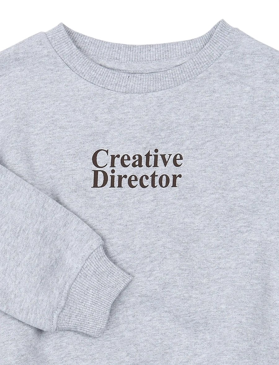 The New - TNSTYaso Melange OS Sweatshirt - dressipluusid - light grey melange - 4