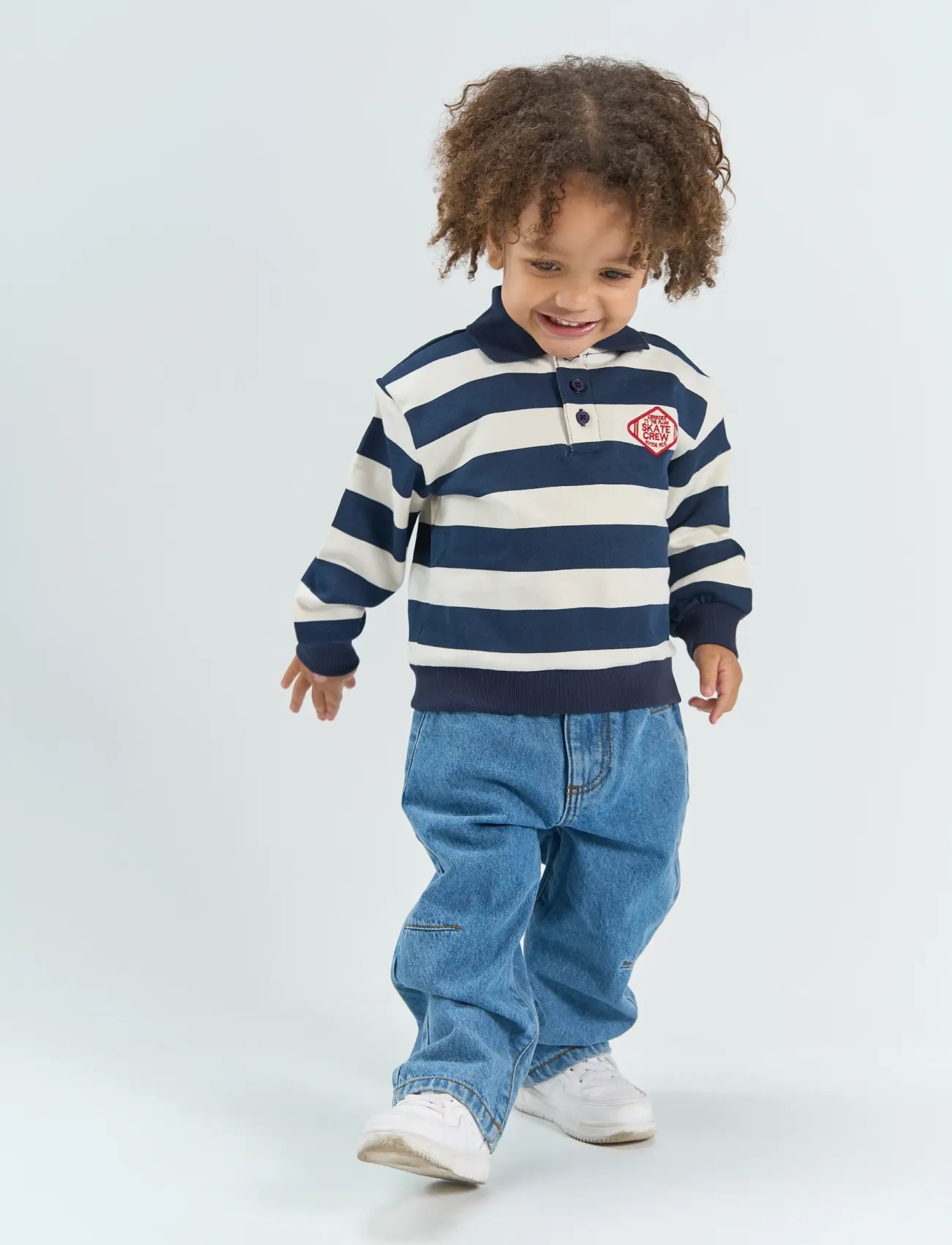 The New TNSTYuki OS Polo Sweatshirt - Dressipluusid ja kapuutsiga pusad - NAVY BLAZER STRIPED / navy