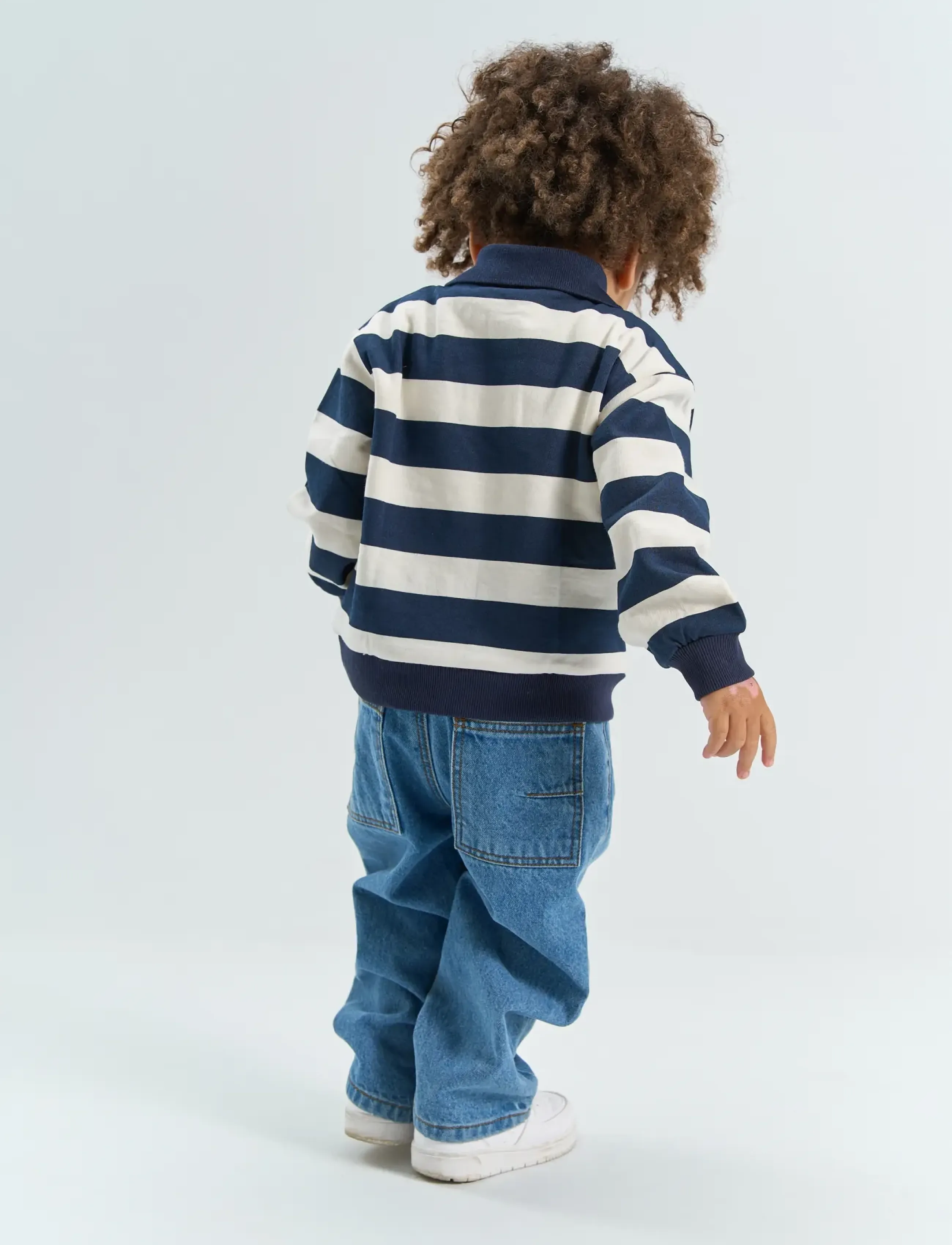 The New - TNSTYuki OS Polo Sweatshirt - dressipluusid - navy blazer striped - 3