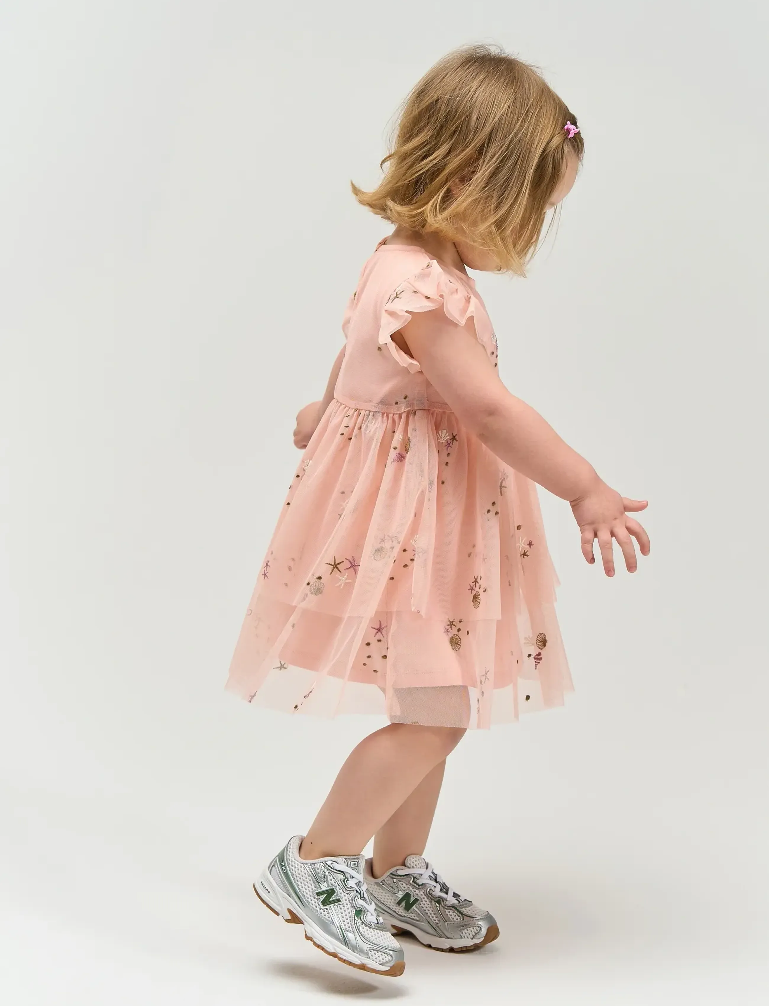 The New - TNSTTulla S_L Dress - robes pour bébés sans manches - peach whip emb - 3