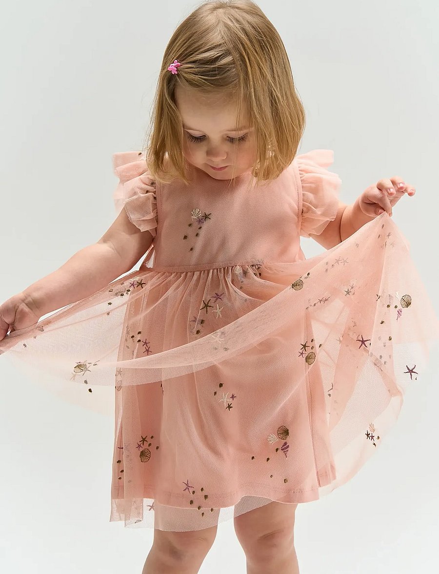 The New - TNSTTulla S_L Dress - robes pour bébés sans manches - peach whip emb - 4