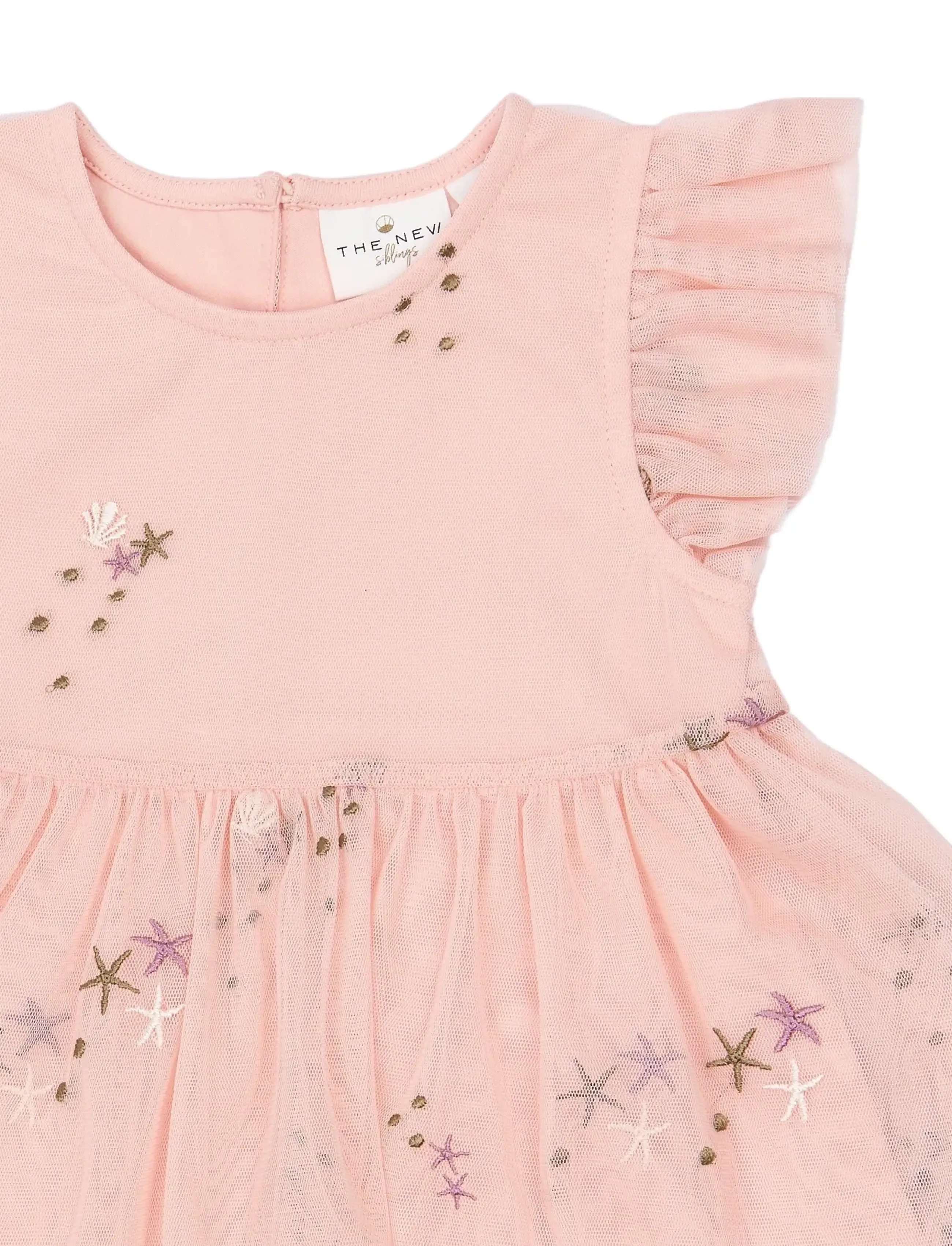 The New - TNSTTulla S_L Dress - robes pour bébés sans manches - peach whip emb - 5