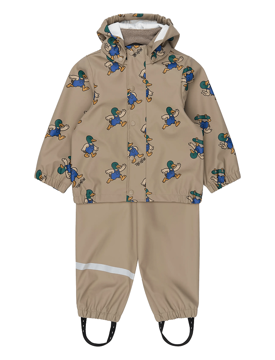 The New - TNSTUwe Rainwear Set - taupe gray aop tn - 0