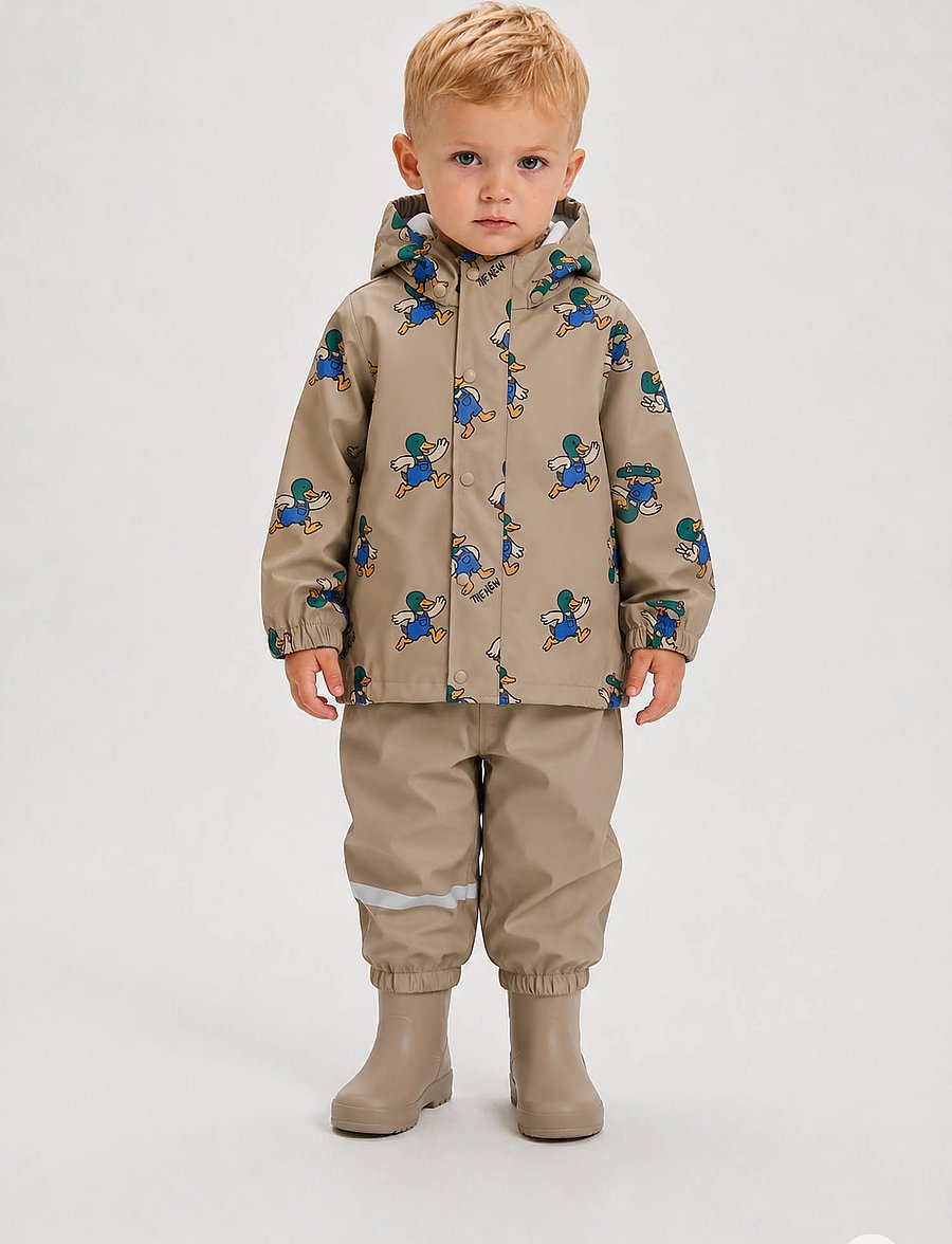 The New - TNSTUwe Rainwear Set - regensets - taupe gray aop tn - 0