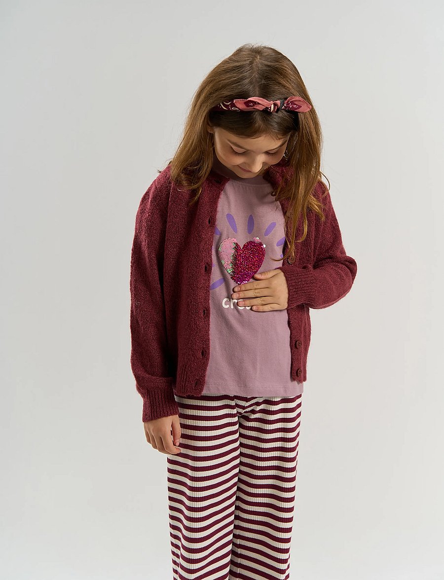 The New - TNSTVeri Knit Cardigan - leichte jacken - burgundy tn - 0