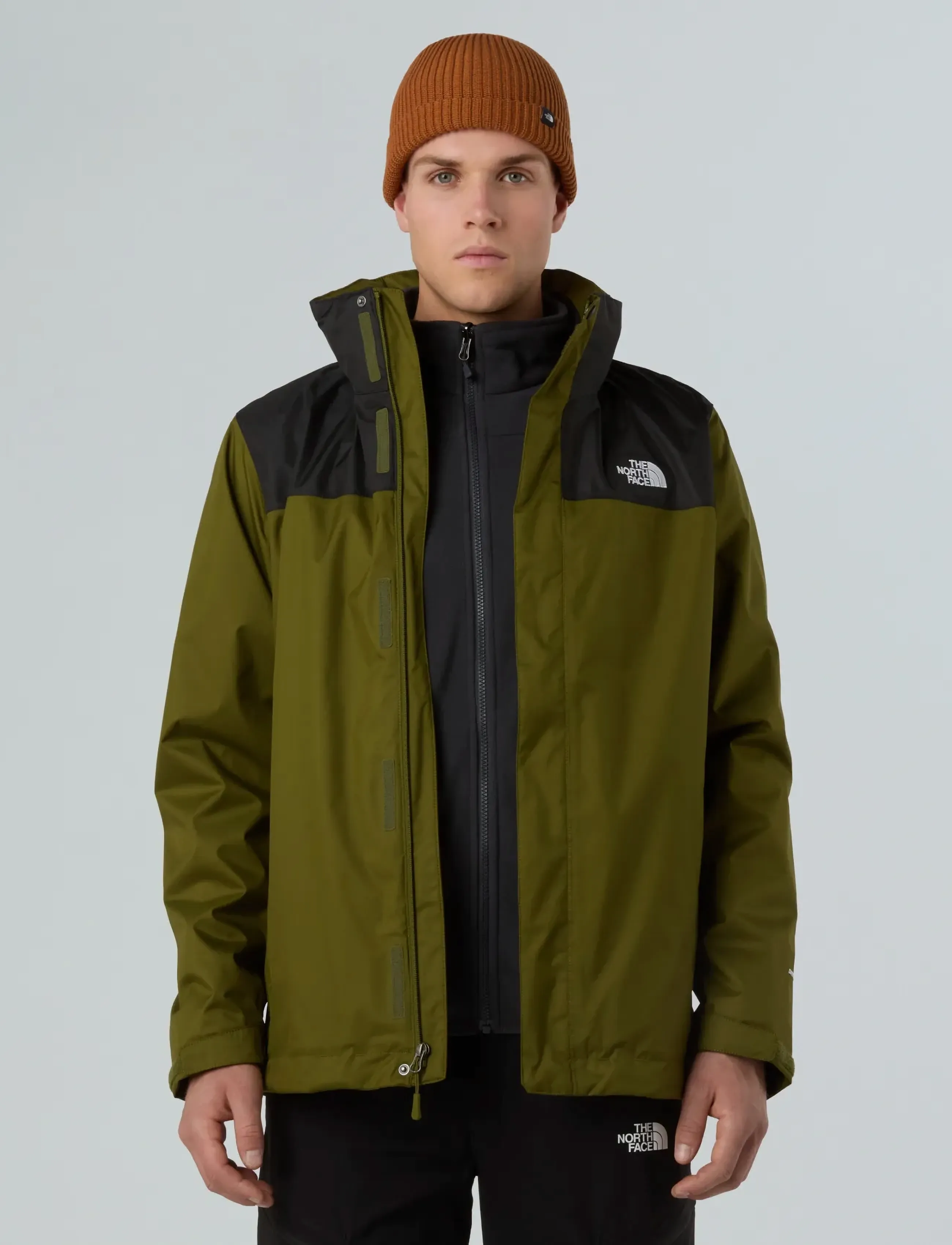 The North Face M Evolve Ii Triclimate Jacket Eu, Mænd, Triclimate Jakke, Kakigrøn, Str: S
