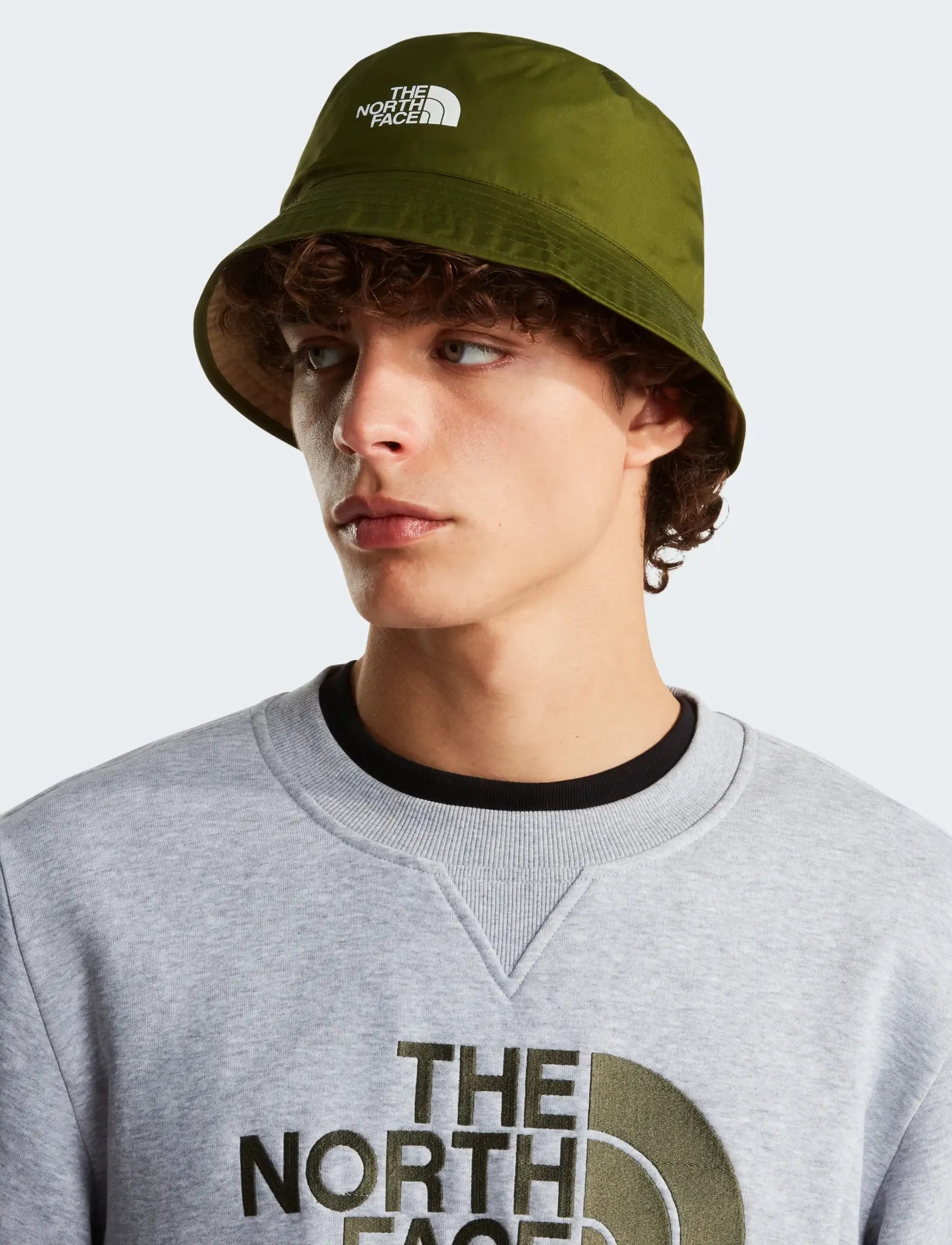 The North Face Sun Stash Hat, XS/M, Headwear, Khakigrün - Bucket Hats, Frauen