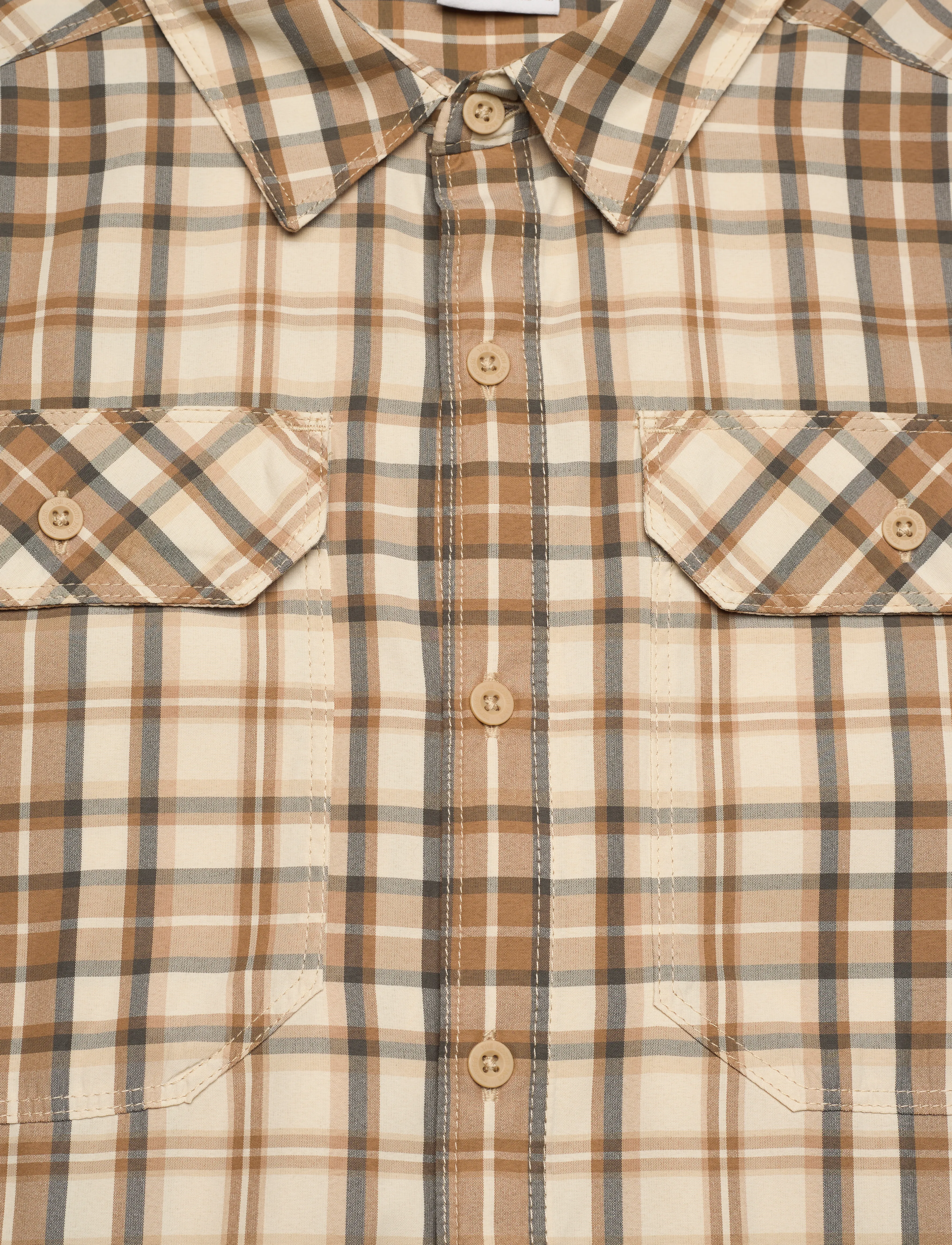 The North Face - M S/S PINE KNOT SHIRT-EU - khaki stone plaid - 3