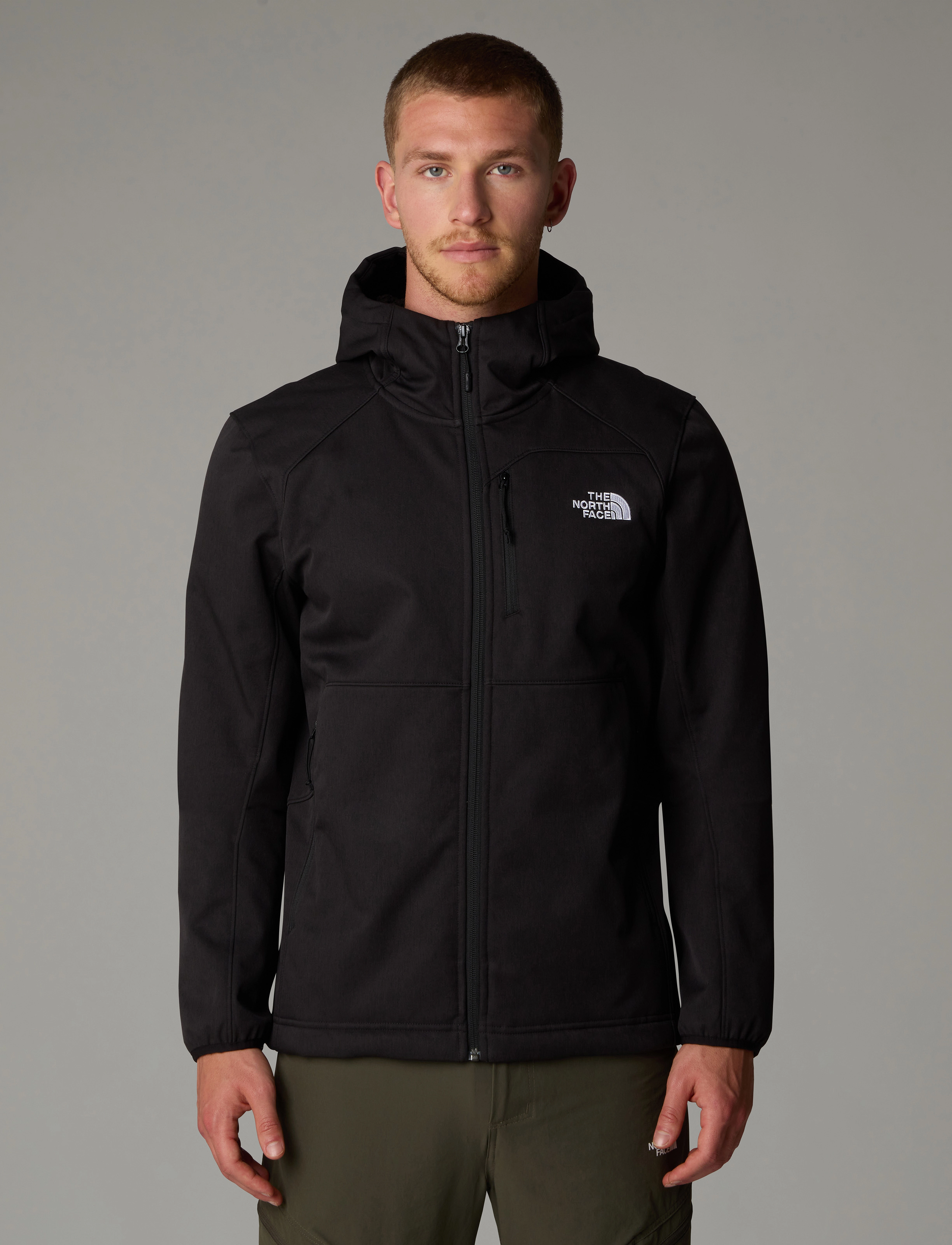 The North Face M QUEST HOODED SOFTSHELL - Shoppa efter stil - TNF BLACK-NPF / black