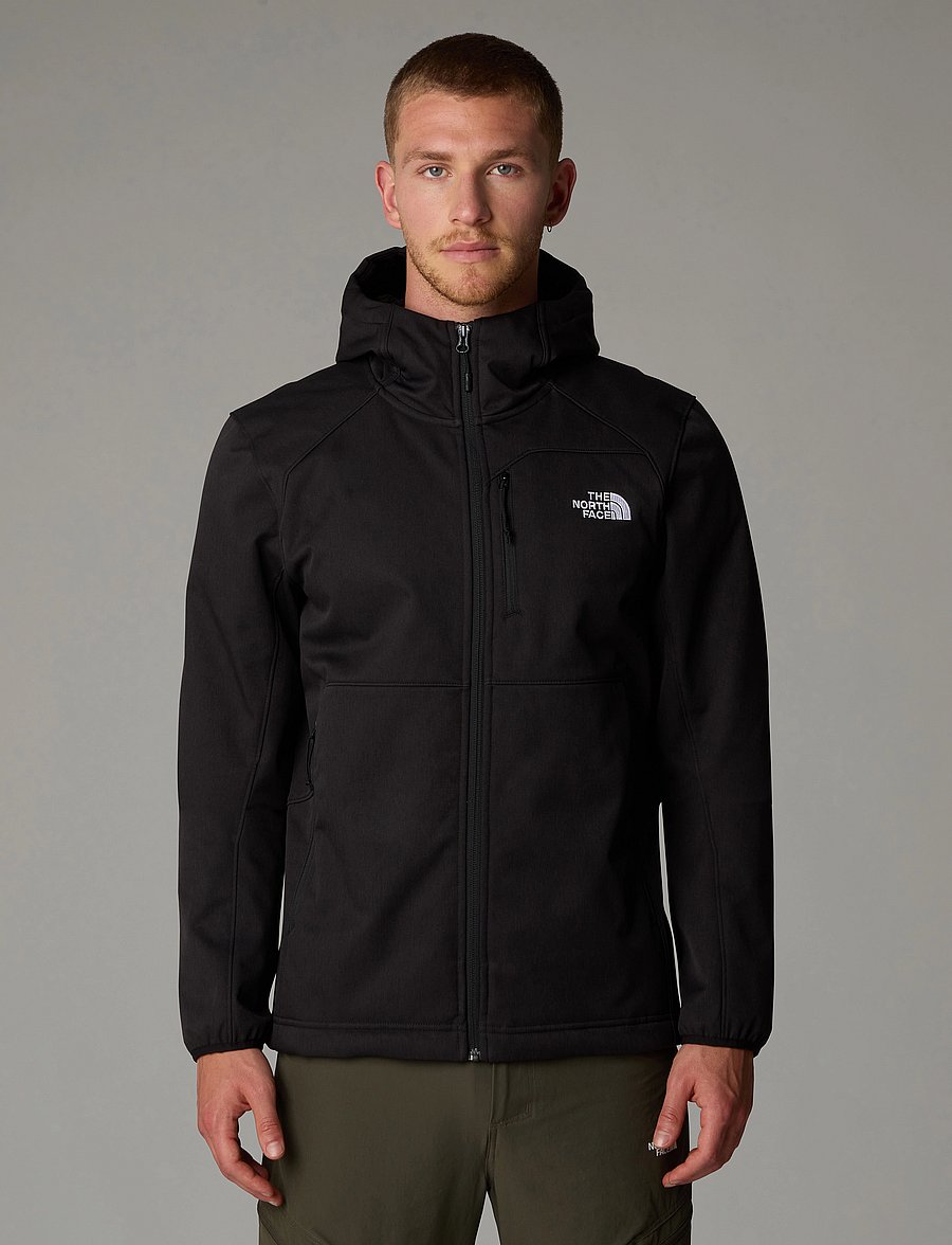 The North Face - M QUEST HOODED SOFTSHELL - friluftsjakker - tnf black-npf - 0