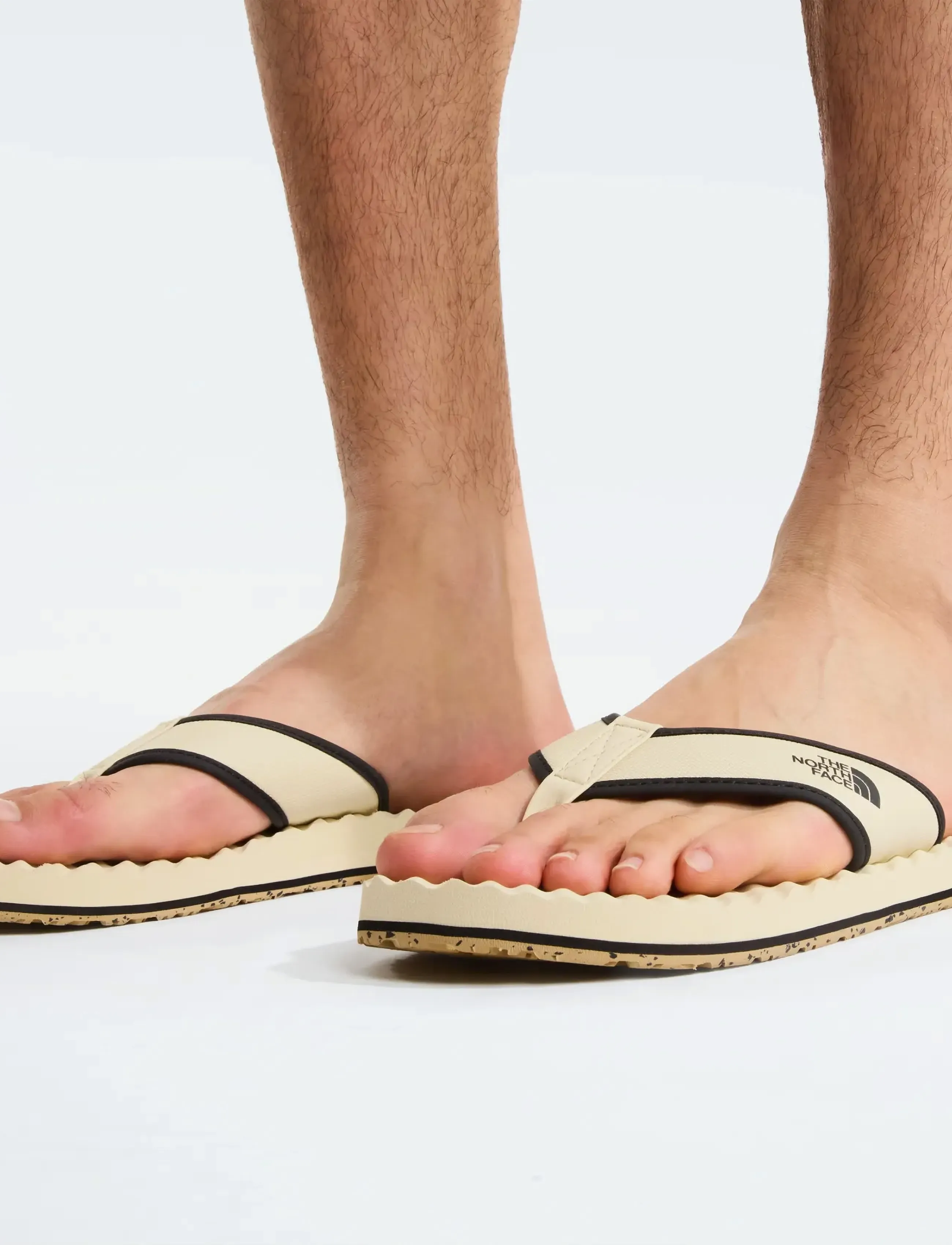 The North Face M BASE CAMP FLIP-FLOP II - Klipklapper - DESERT STONE/TNF BLACK / cream