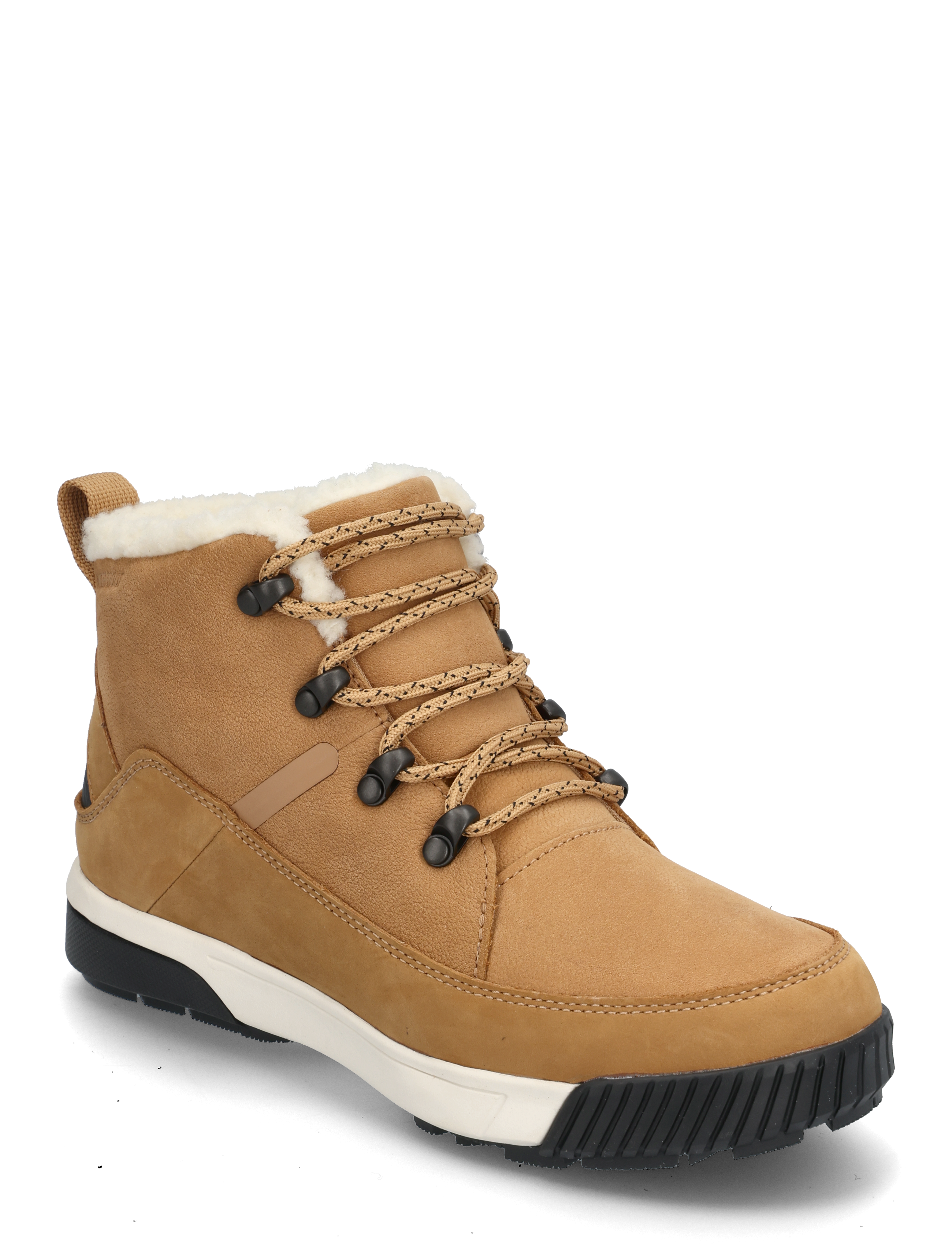 The North Face W SIERRA MID LACE WP - Vintersko - ALMOND BUTTER/TNF BLACK / brown