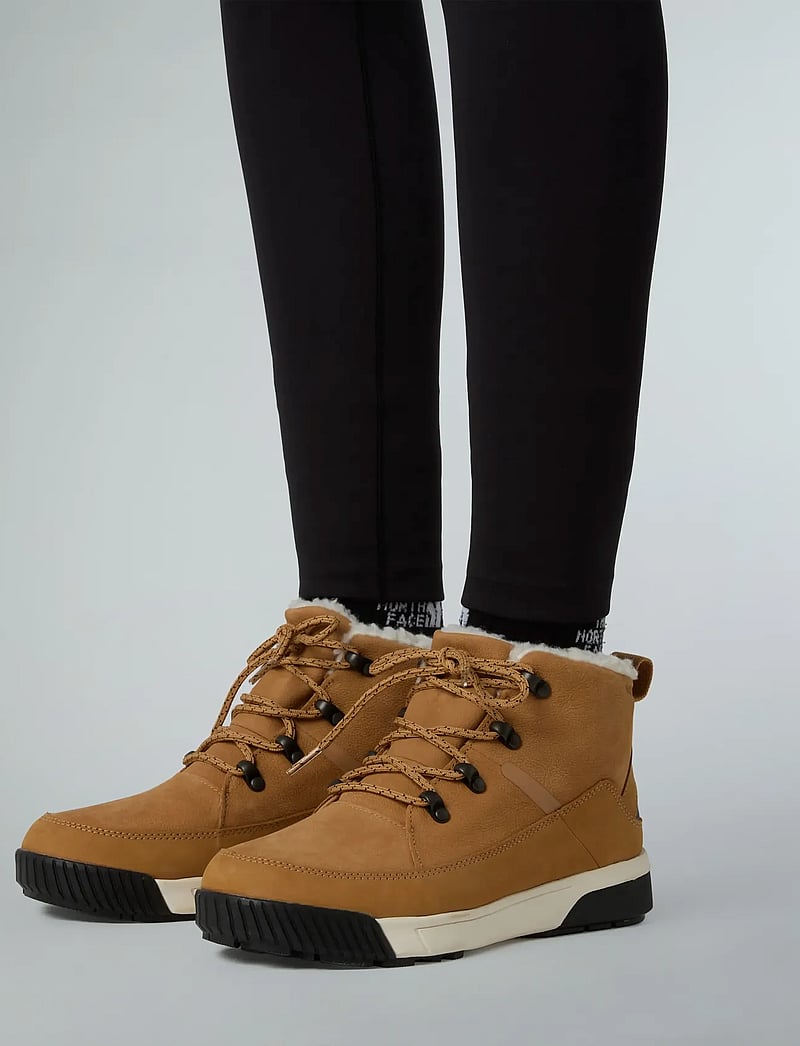 The North Face - W SIERRA MID LACE WP - talvesaapad - almond butter/tnf black - 0