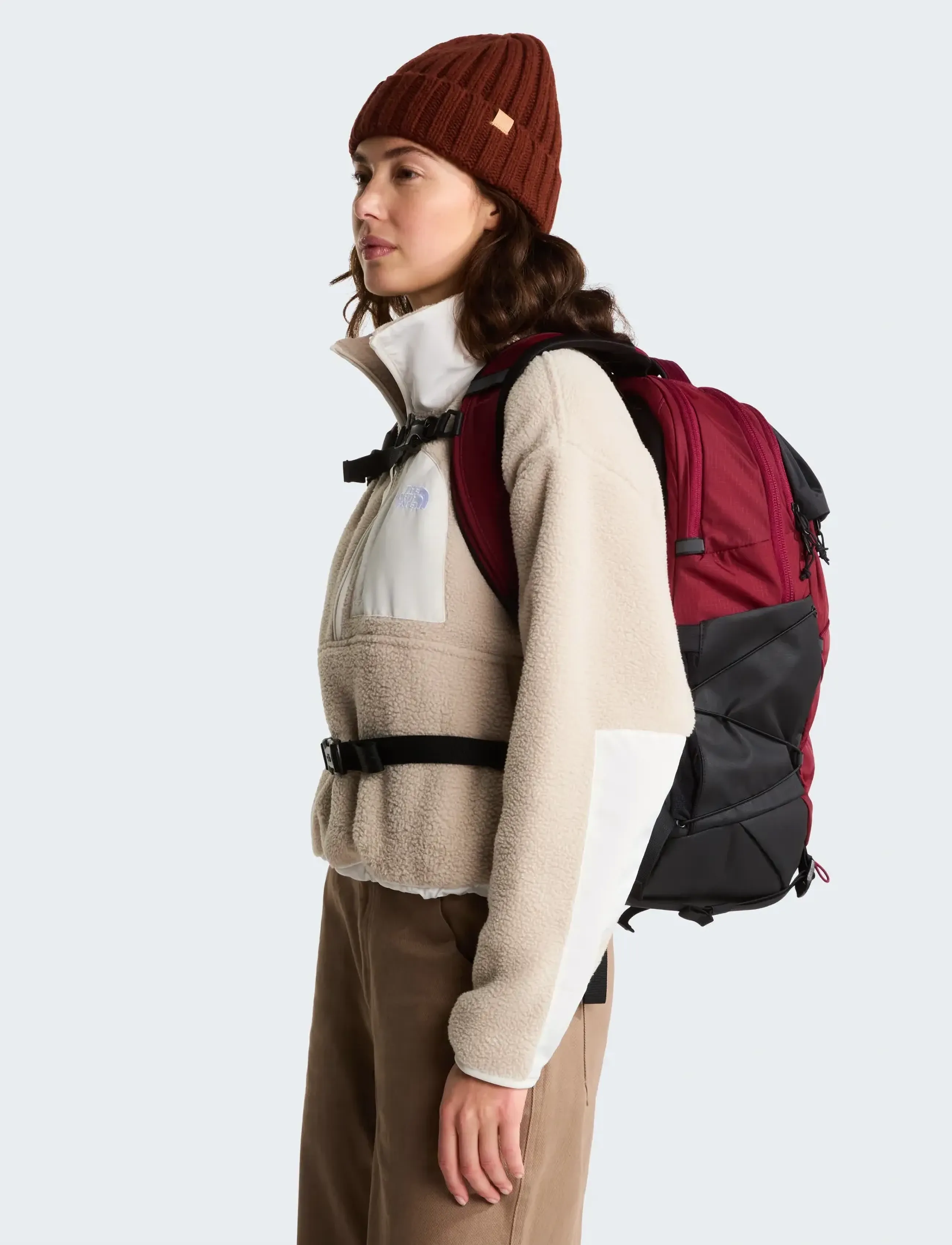 The North Face - BOREALIS - sport-rucksäcke - burgundy crush/tnf blac - 3