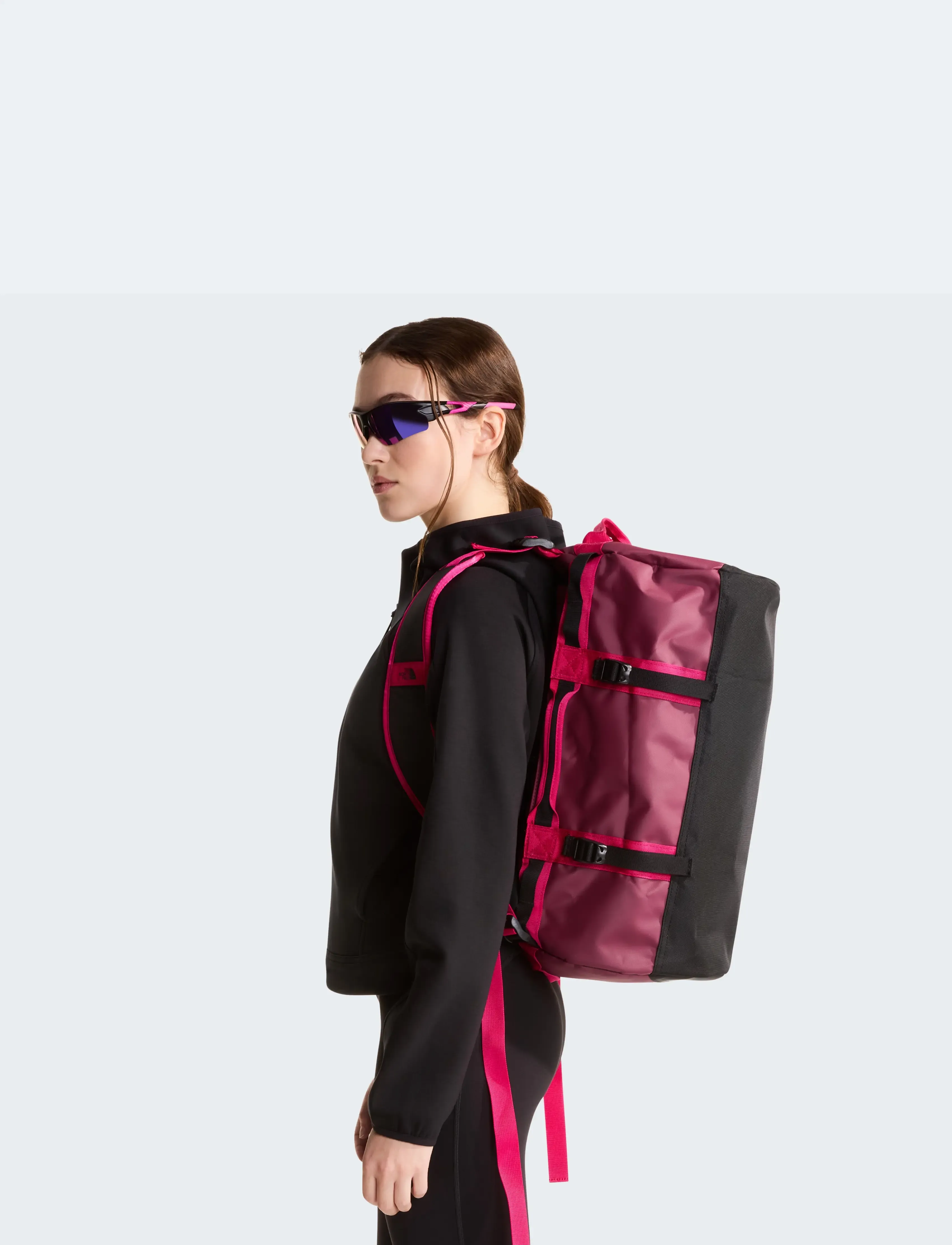 The North Face - BASE CAMP DUFFEL - XS - shop by style - burgundy crush/tnf blac - 1