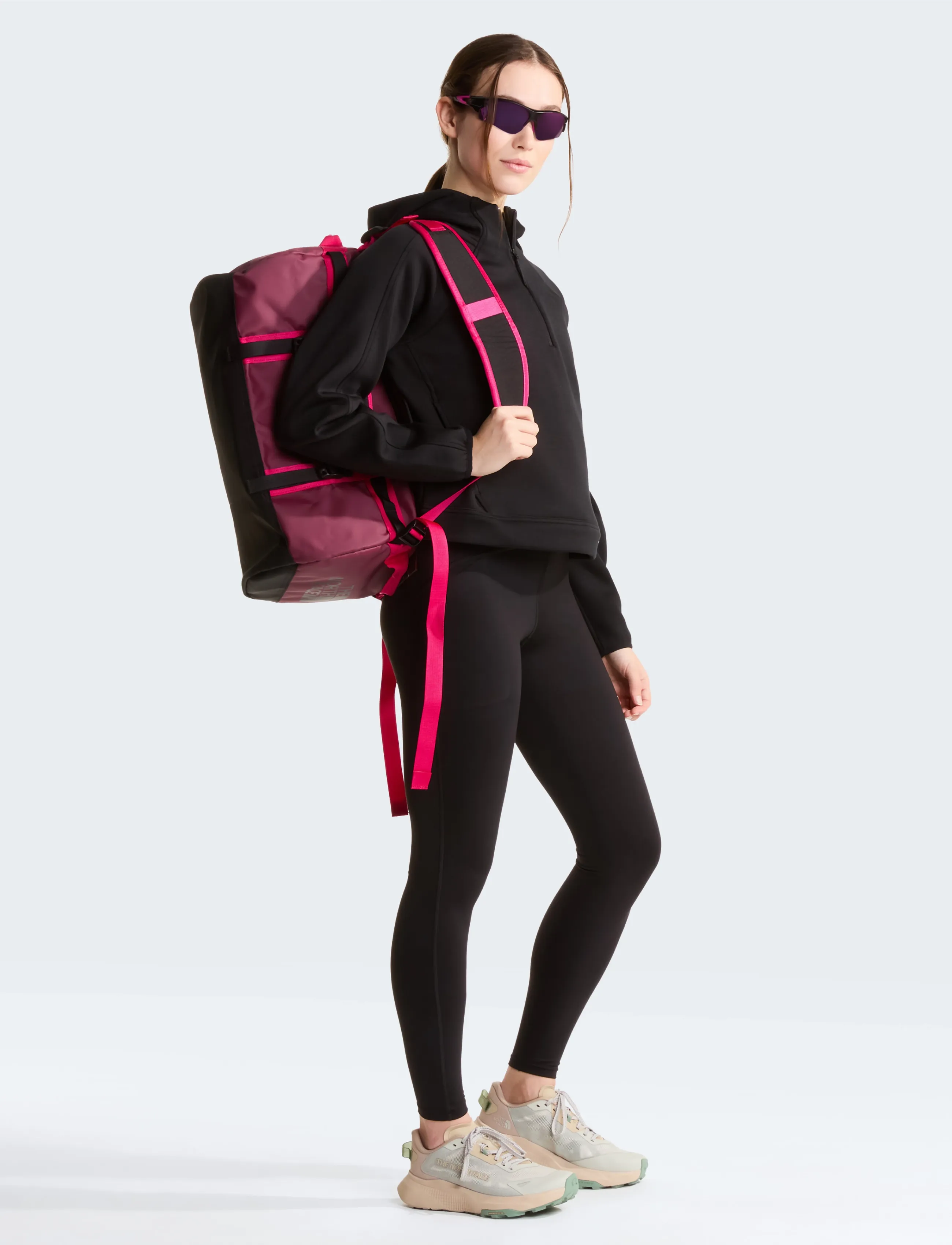 The North Face - BASE CAMP DUFFEL - XS - shop by style - burgundy crush/tnf blac - 2