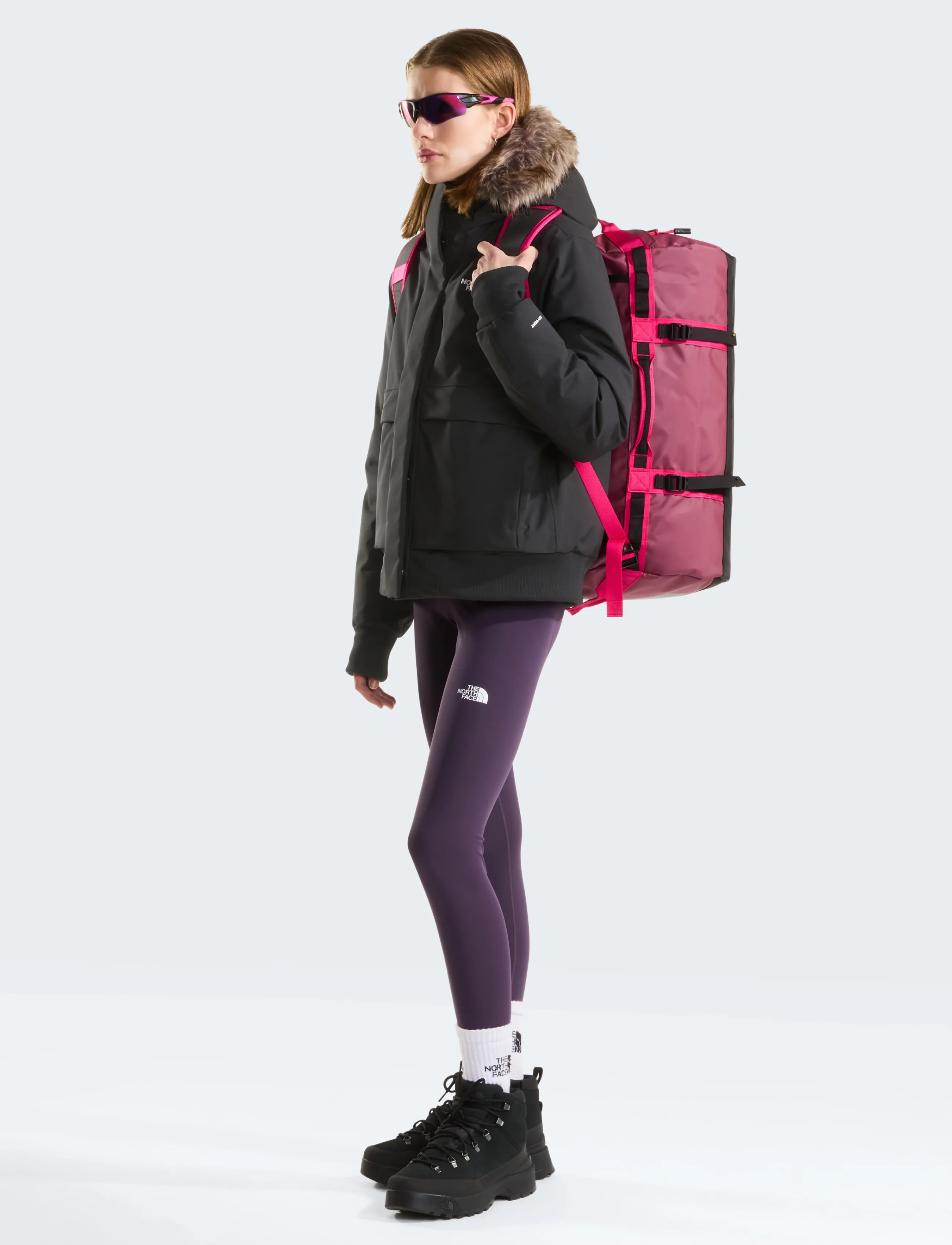 The North Face - BASE CAMP DUFFEL - S - sport-rucksäcke - burgundy crush/tnf blac - 4