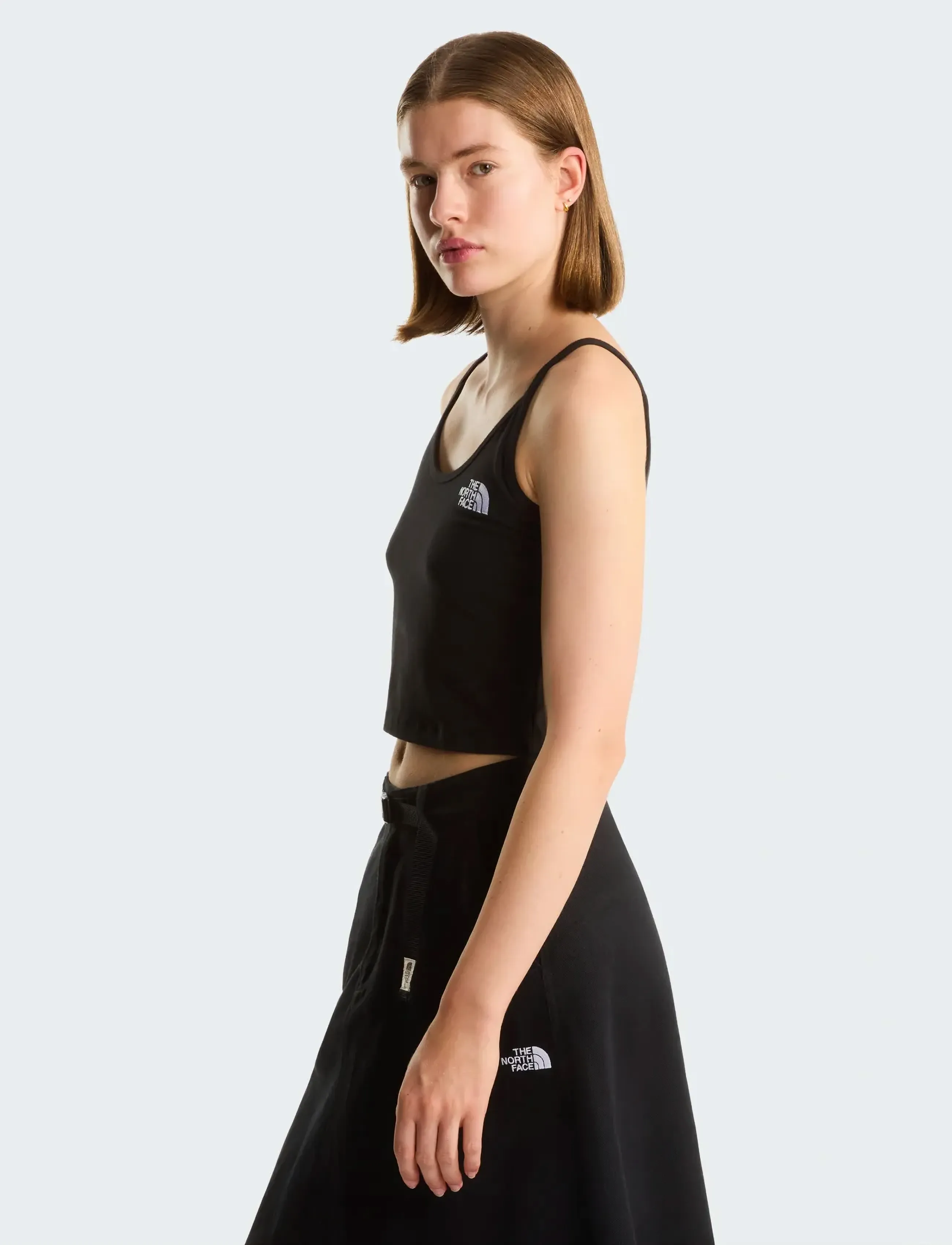 The North Face - W SIMPLE DOME SLIM CROP TANK - crop-tops - black - 4