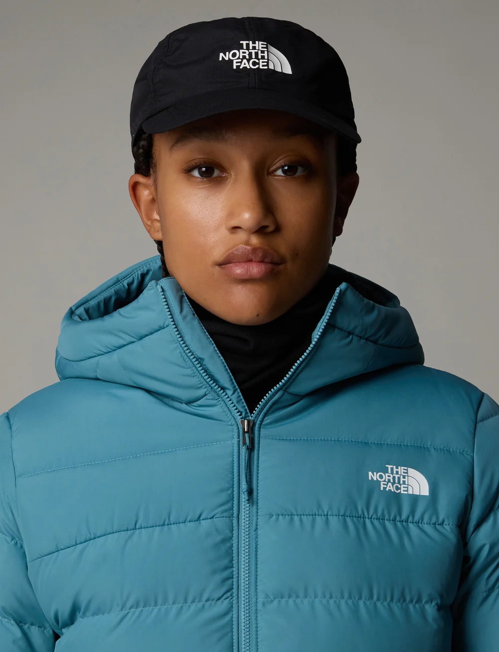 All black north face hat shop