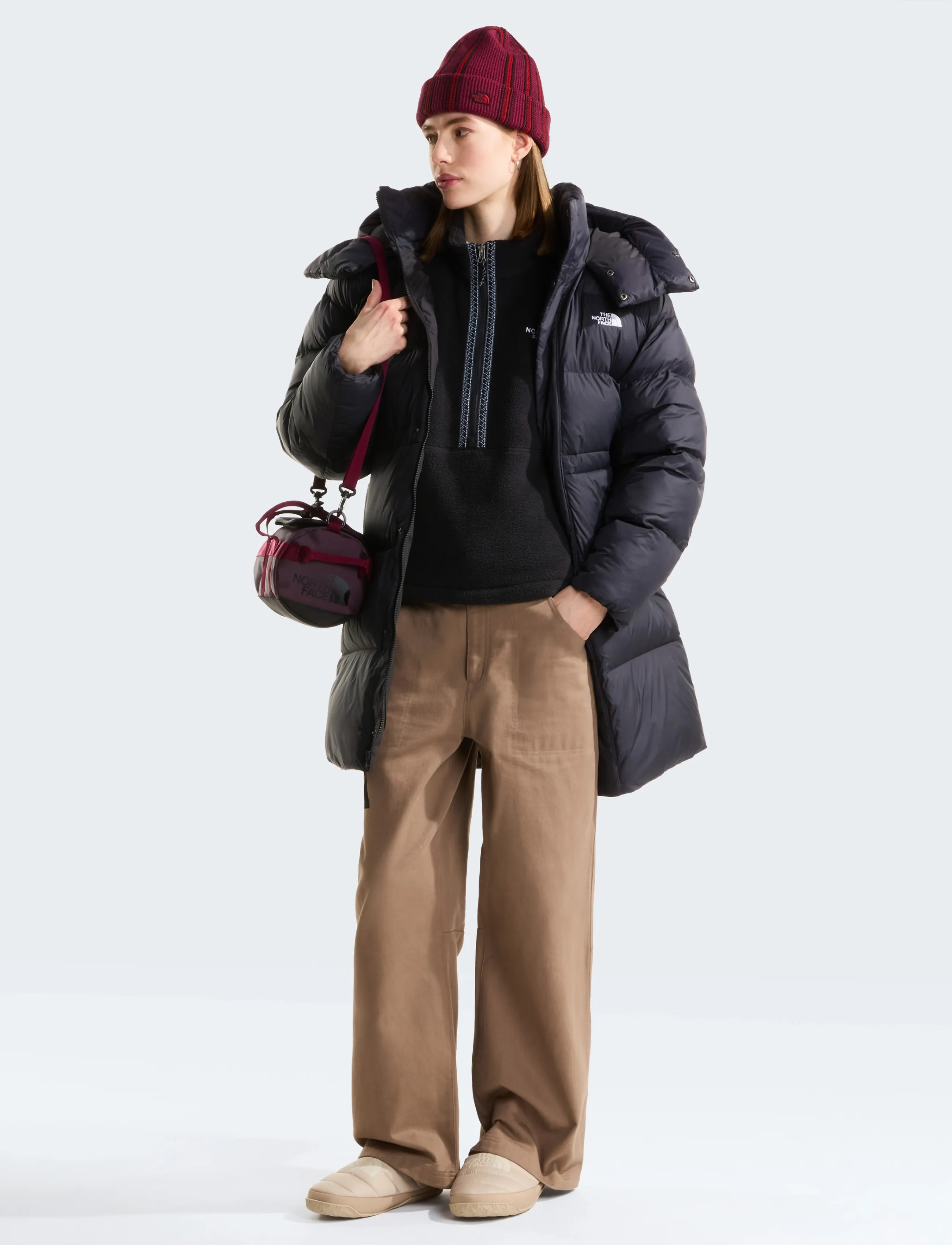 The North Face - W NUPTSE MULE - casual sandaler - timeless taupe/calacatt - 3