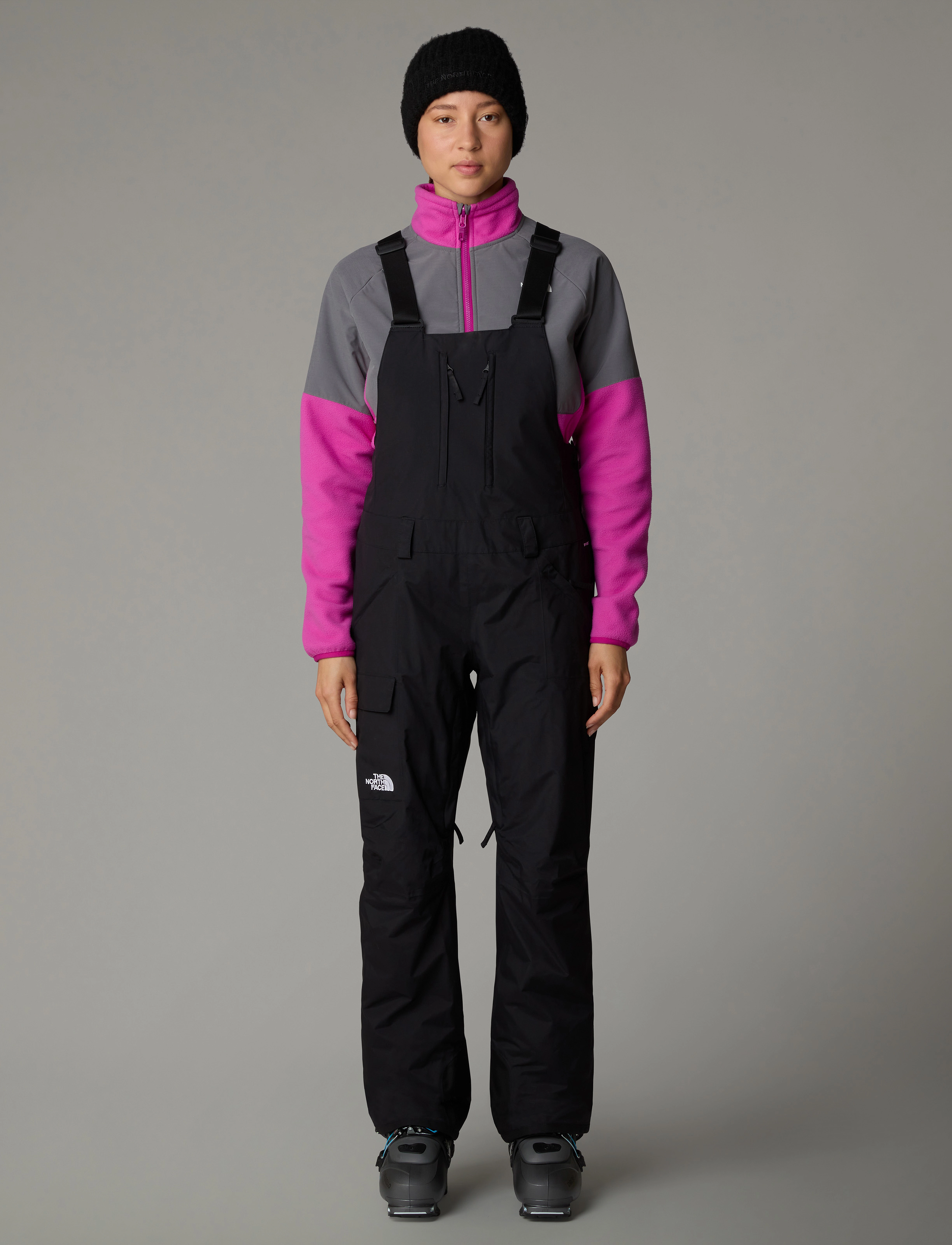 The North Face W FREEDOM BIB - Suusapüksid - TNF BLACK-NPF / black