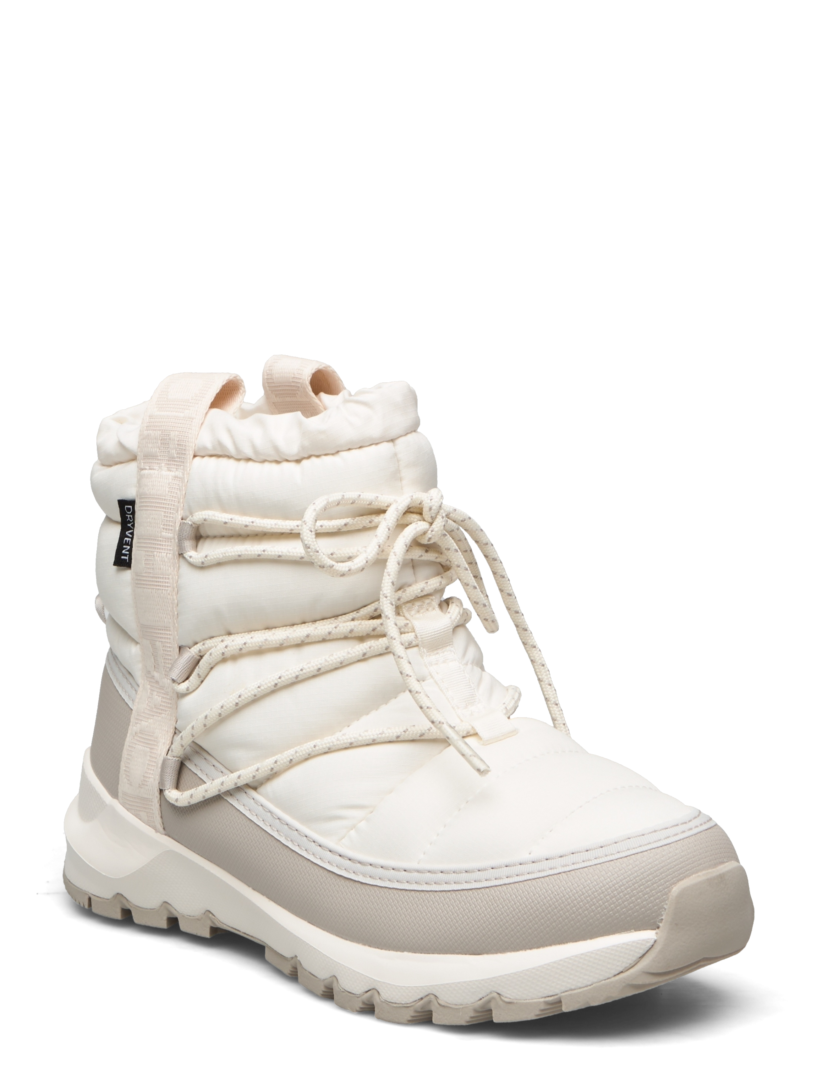 The North Face W THERMOBALL LACE UP WP - Vintersko - GARDENIA WHITE/SILVERGREY / white