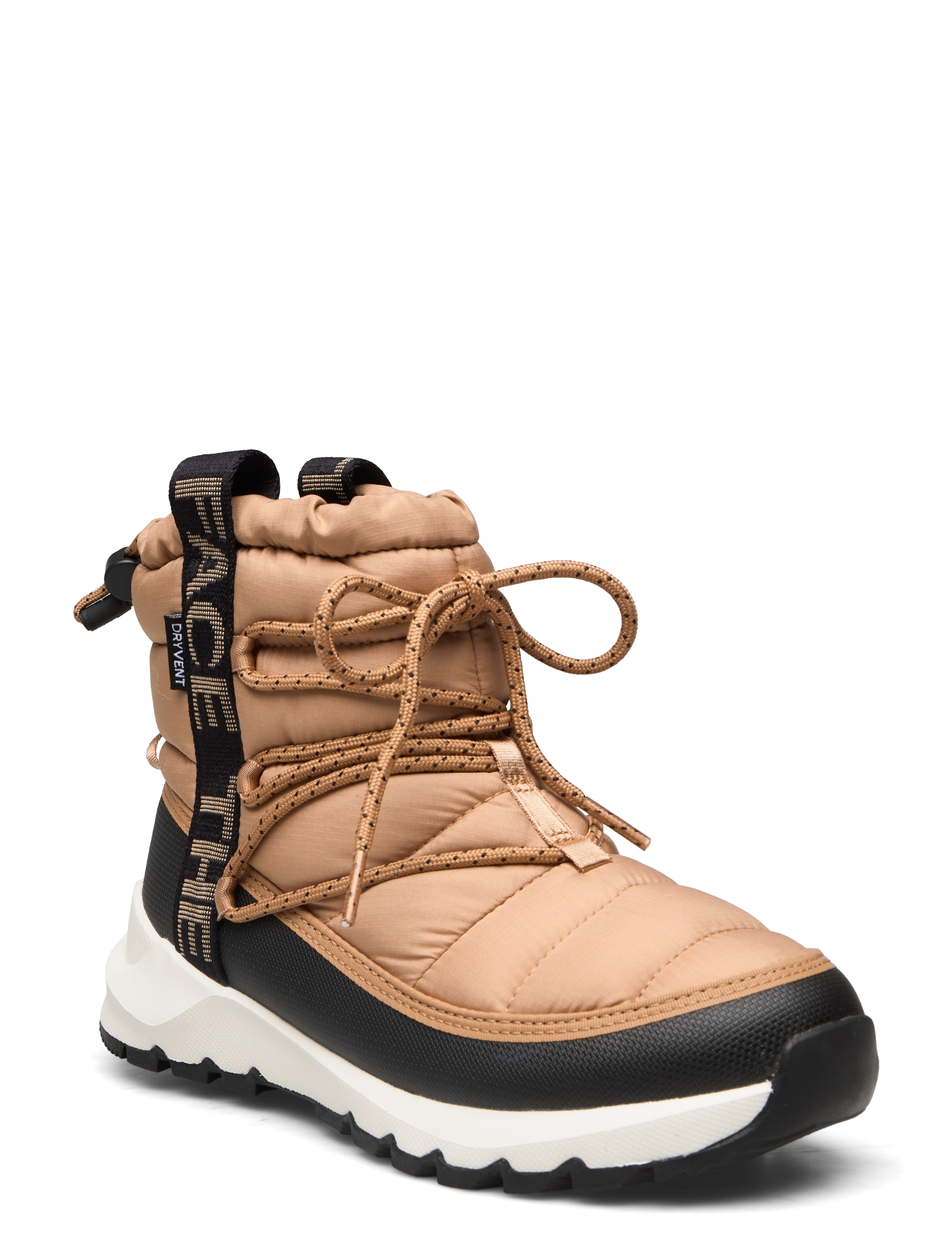 The North Face W THERMOBALL LACE UP WP - Vintersko - ALMOND BUTTER/TNF BLACK / brown