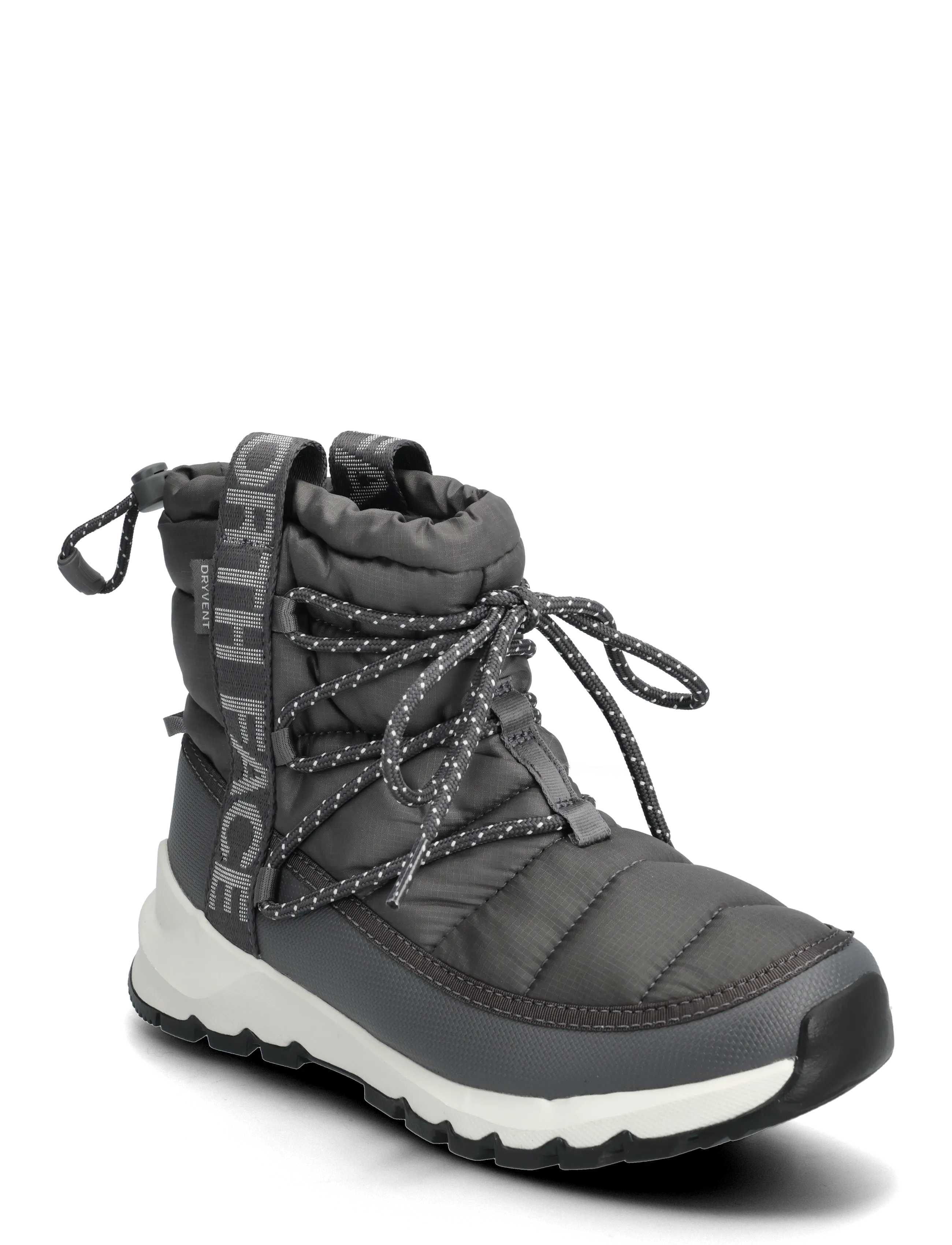 The North Face W THERMOBALL LACE UP WP - Vintersko - ANTHRACITE GREY/WHITE A / grey