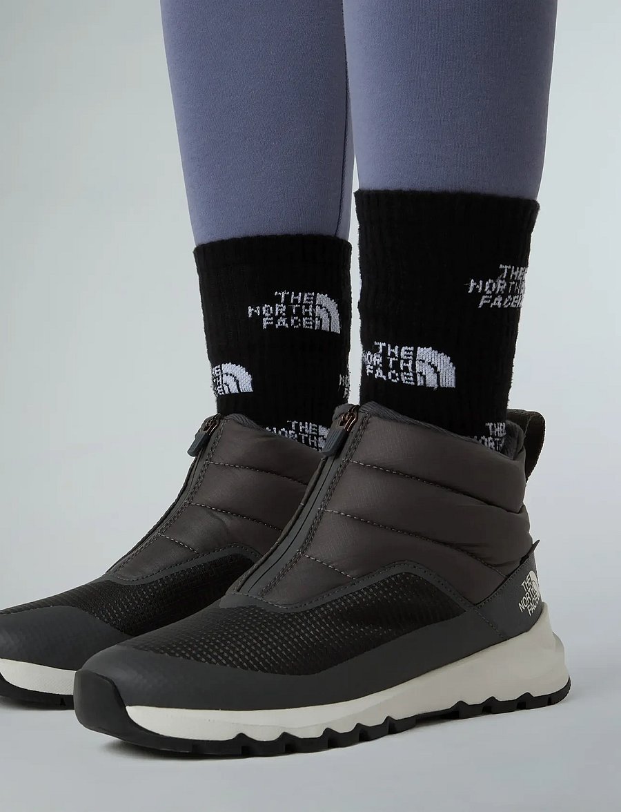 The North Face - W THERMOBALL PROGRESSIVE ZIP II WP - winterstiefel - anthracite grey/white a - 0