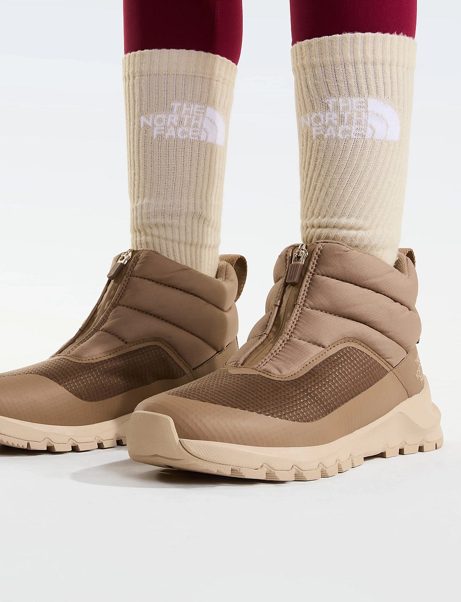 The North Face - W THERMOBALL PROGRESSIVE ZIP II WP - vinterstøvler - garnet/timeless taupe - 0