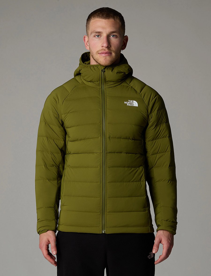 The North Face - M BELLEVIEW STRETCH DOWN HOODIE - forest olive - 0