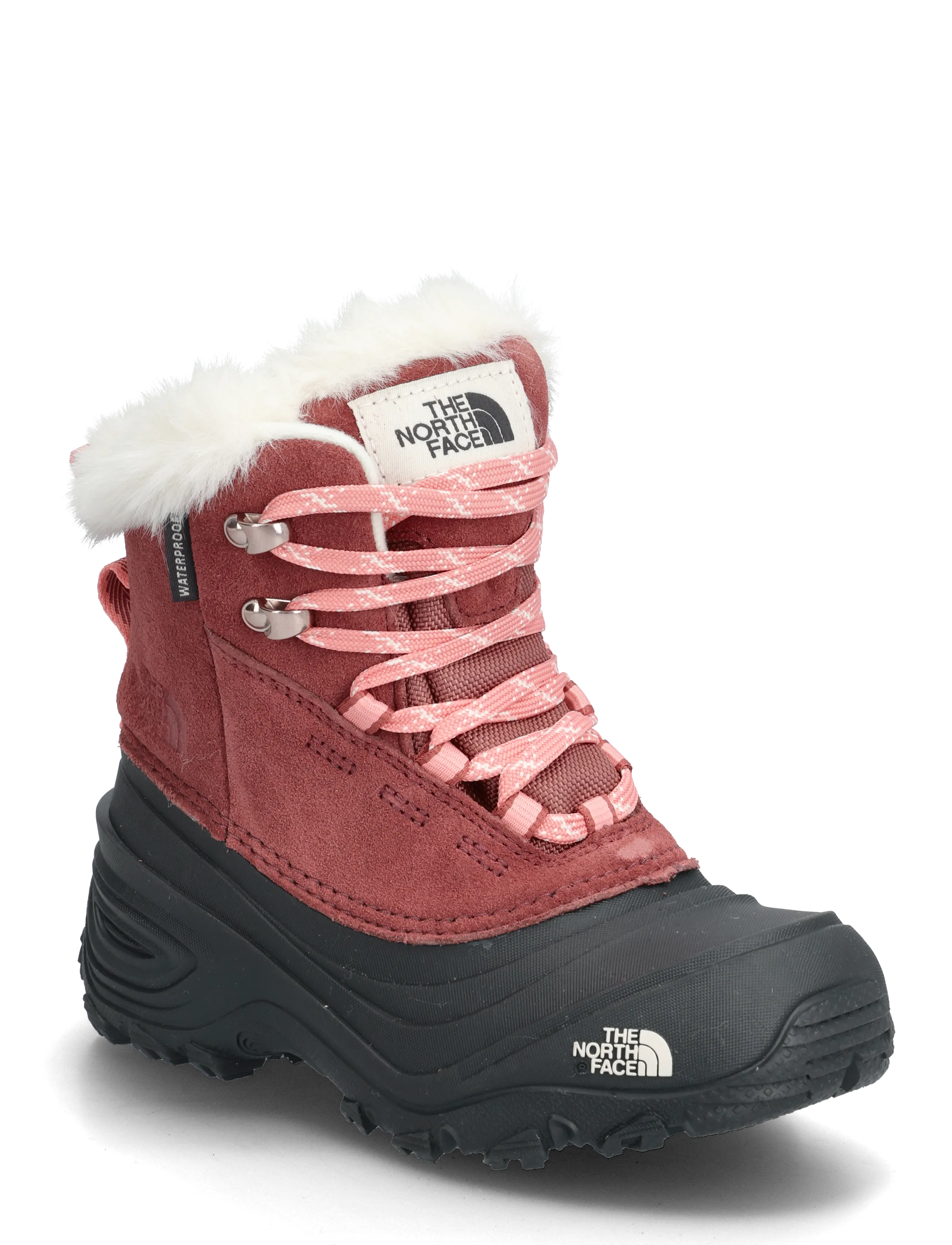 The North Face Y SHELLISTA V LACE WP - Sko - CANYON DUST/TERRACOTTA / red