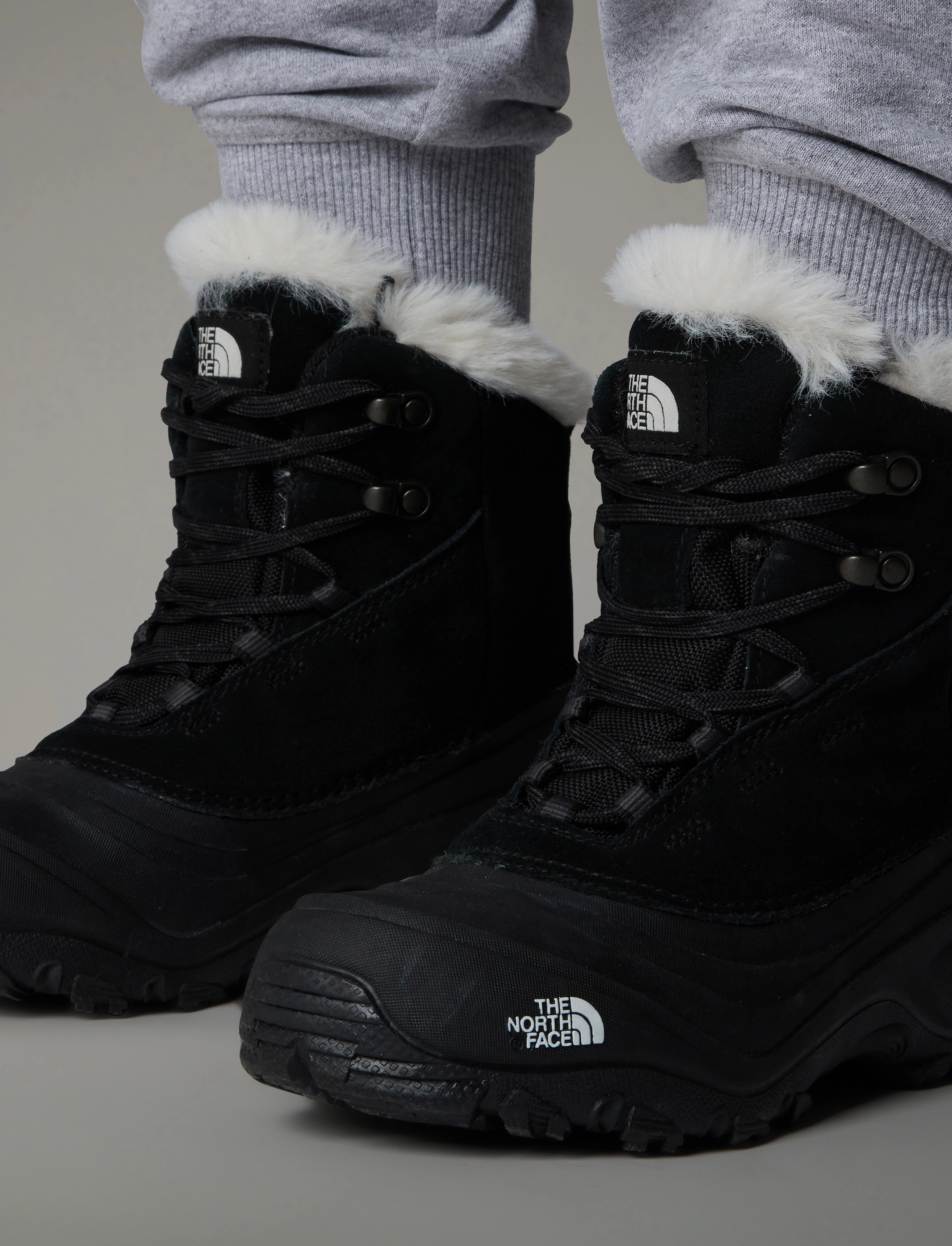 The North Face Y Shellista V Lace Wp, 32, Black, Vinterstøvler > Vinterstøvler M. Snørebånd, Børn