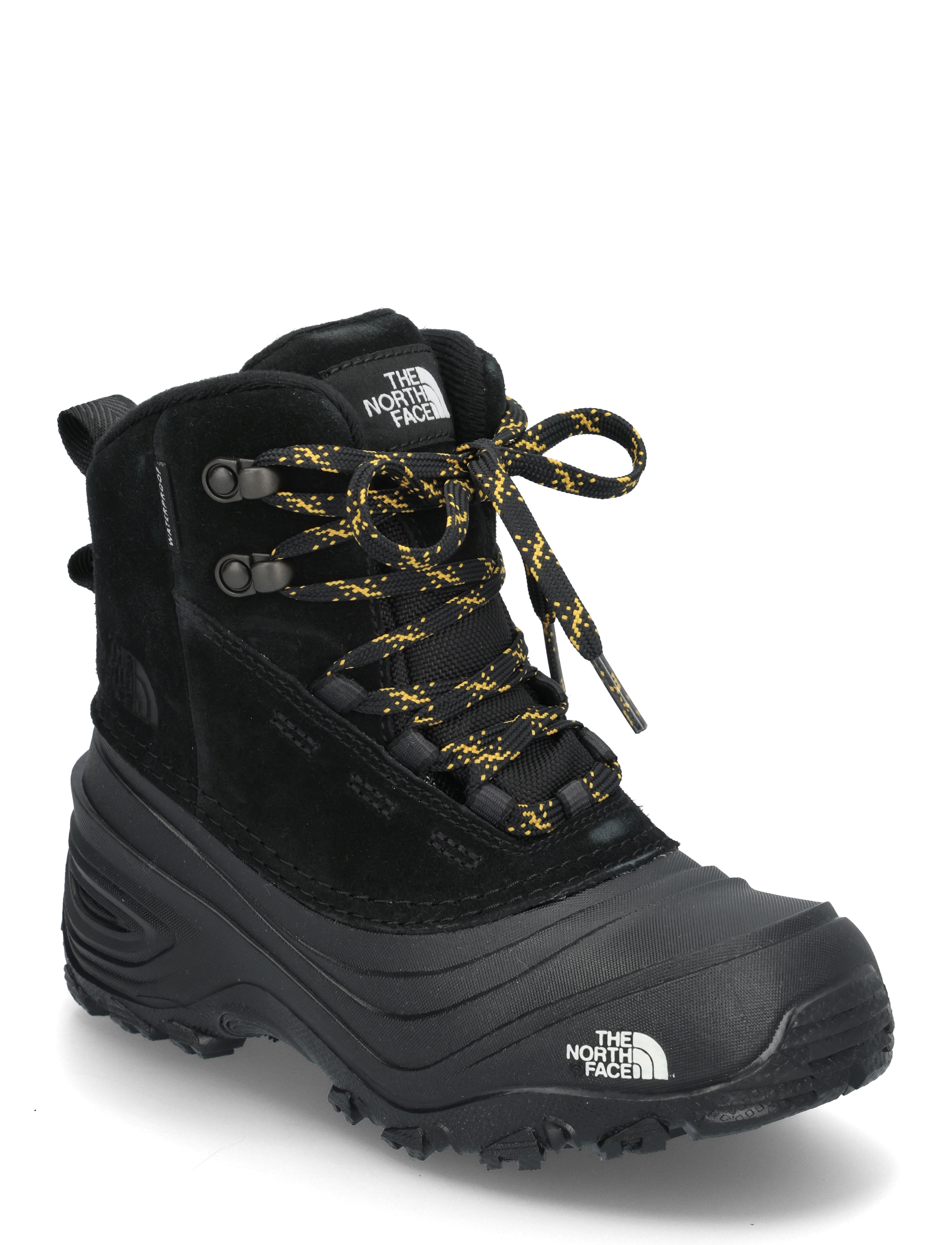 Kids' Chilkat V Lace Waterproof Hiking Boots 36, TNF Black/TNF Black