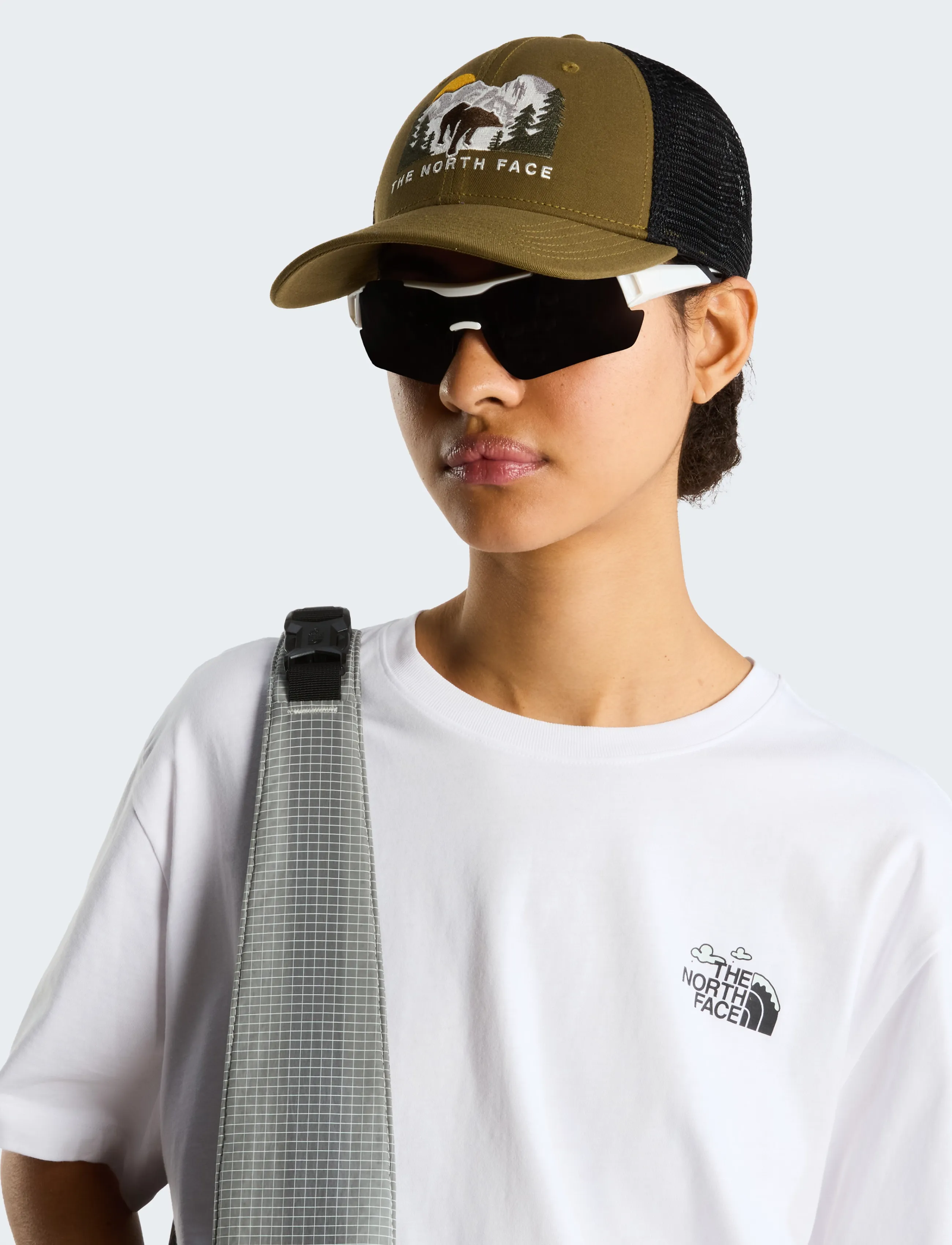 The North Face EMBROIDERED MUDDER TRUCKER - Festival-Outfits - CARAWAY SEED/BEAR GRAPH / brown