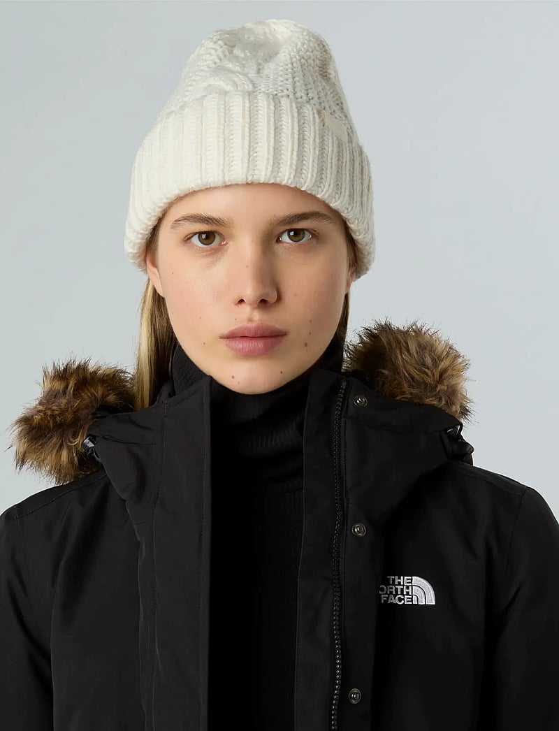 The North Face - W OH MEGA BEANIE - mössor - white dune - 0