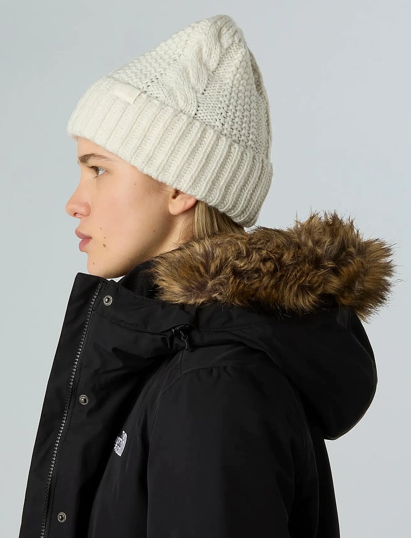 The North Face - W OH MEGA BEANIE - mössor - white dune - 4