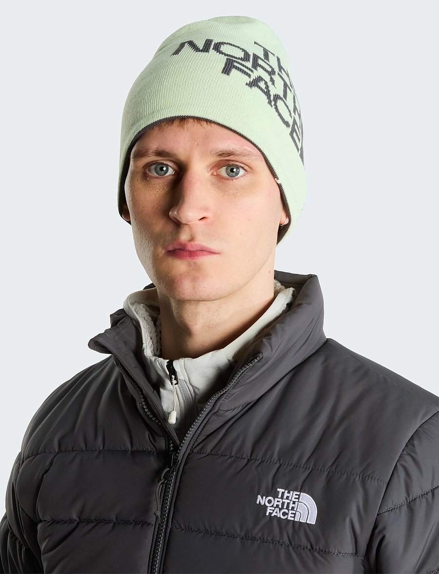 The North Face - REVERSIBLE HIGHLINE BEANIE - alltags-style - anthracite grey/calcifi - 1