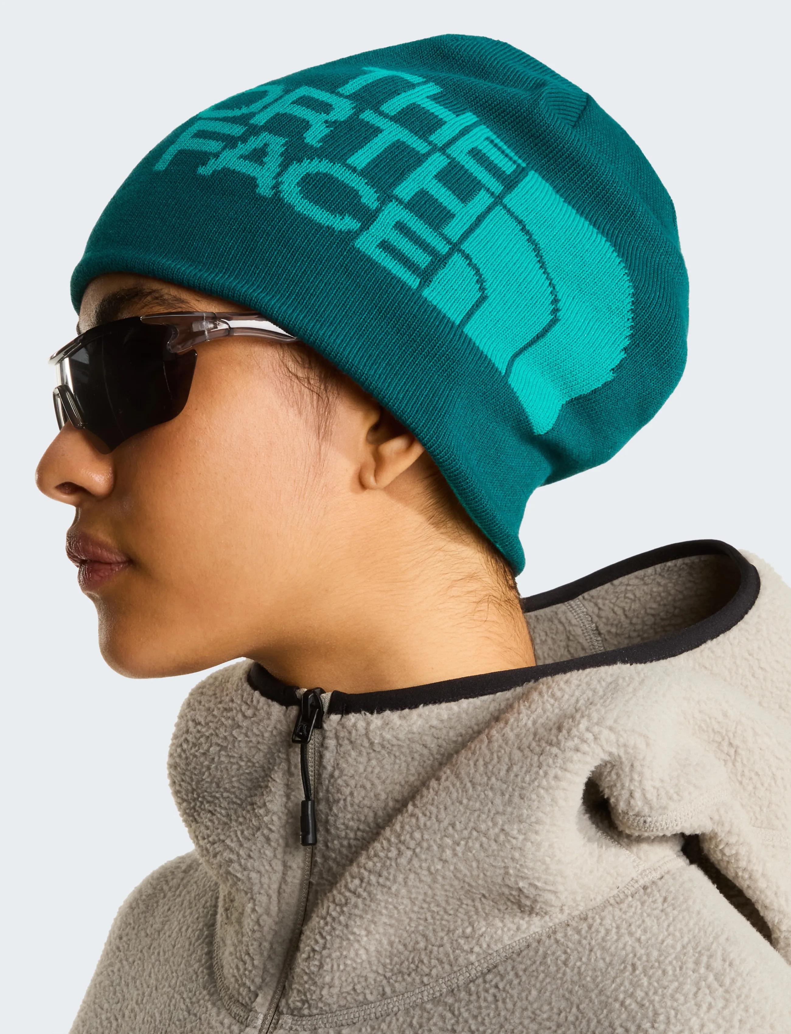 The North Face - REVERSIBLE HIGHLINE BEANIE - alltags-style - pacific teal/restorativ - 2