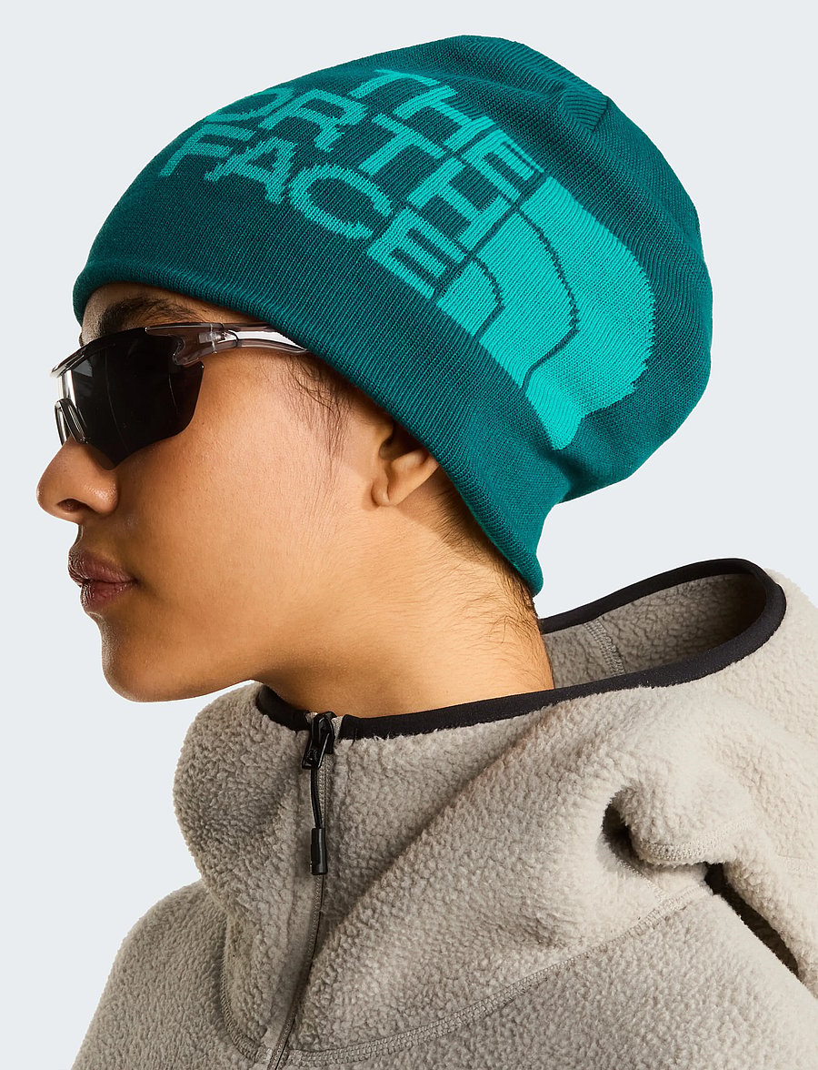 The North Face - REVERSIBLE HIGHLINE BEANIE - alltags-style - pacific teal/restorativ - 2