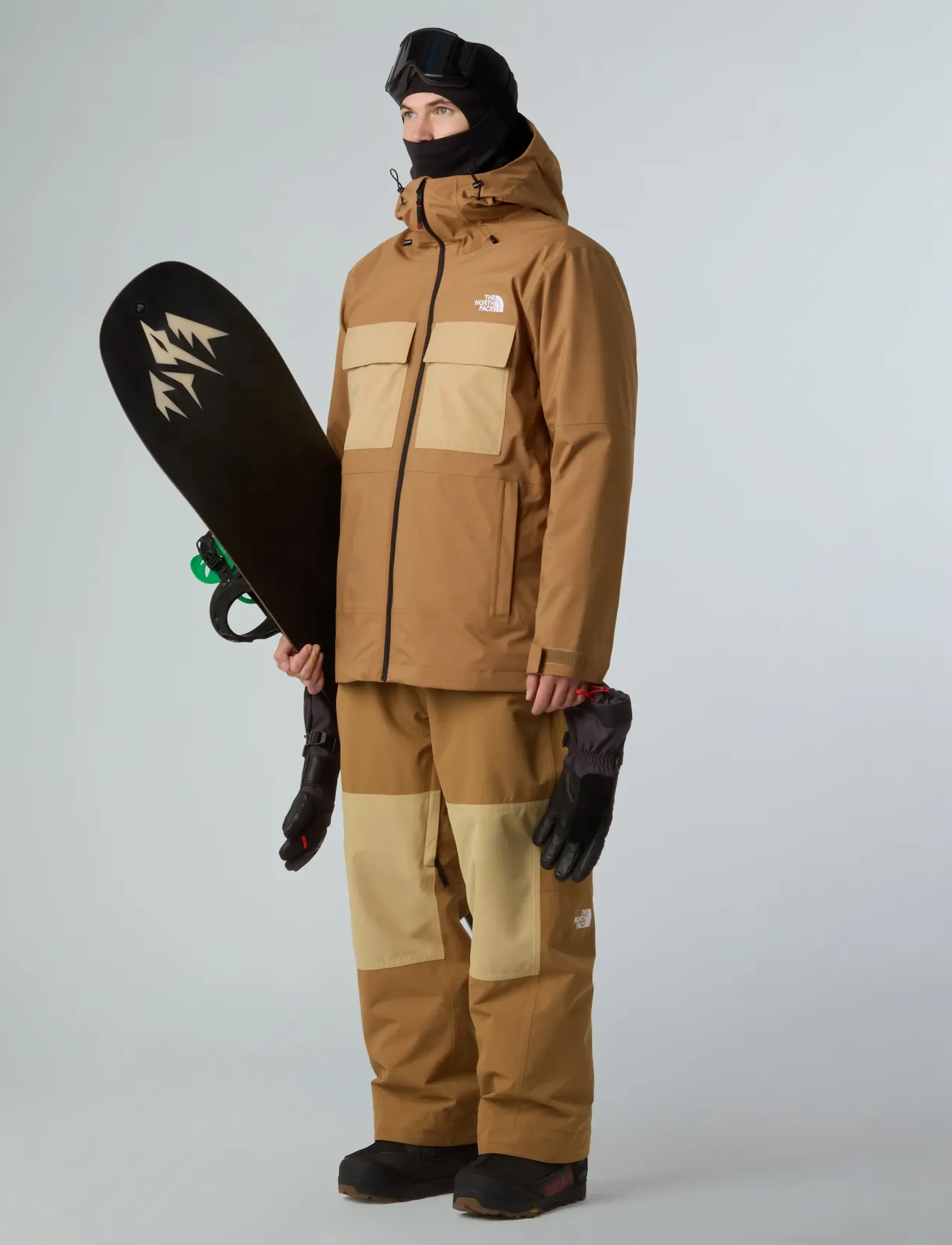 The North Face - M FOURBARREL TRICLIMATE JACKET - slēpošanas virsjakas - utility brown/khaki stone - 3