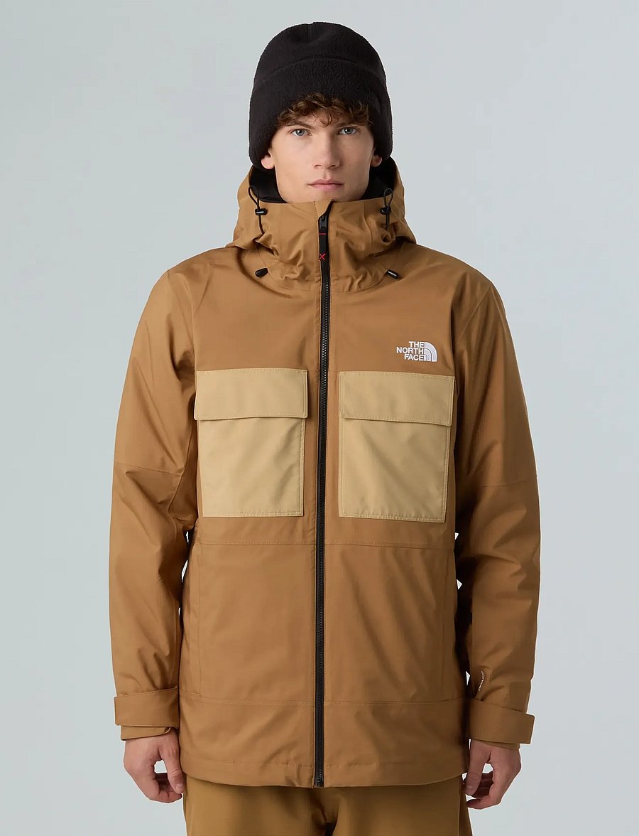 The North Face - M FOURBARREL TRICLIMATE JACKET - slēpošanas virsjakas - utility brown/khaki stone - 4