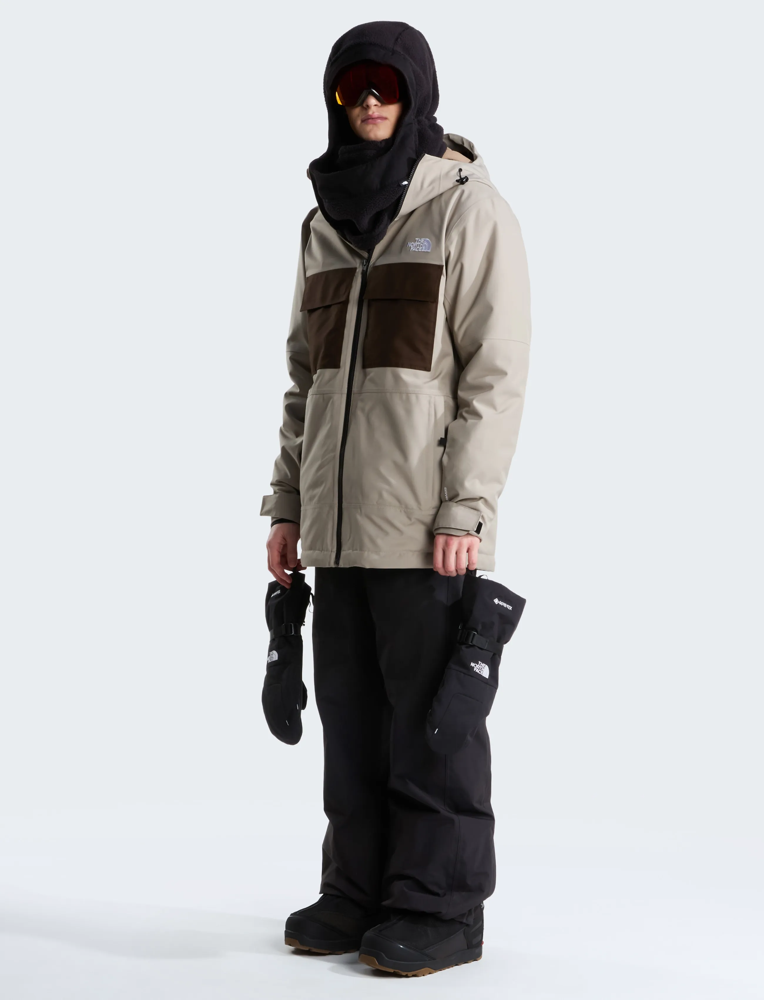 The North Face - M FOURBARREL TRICLIMATE JACKET - skijacken - stone slab/dark chestnu - 5